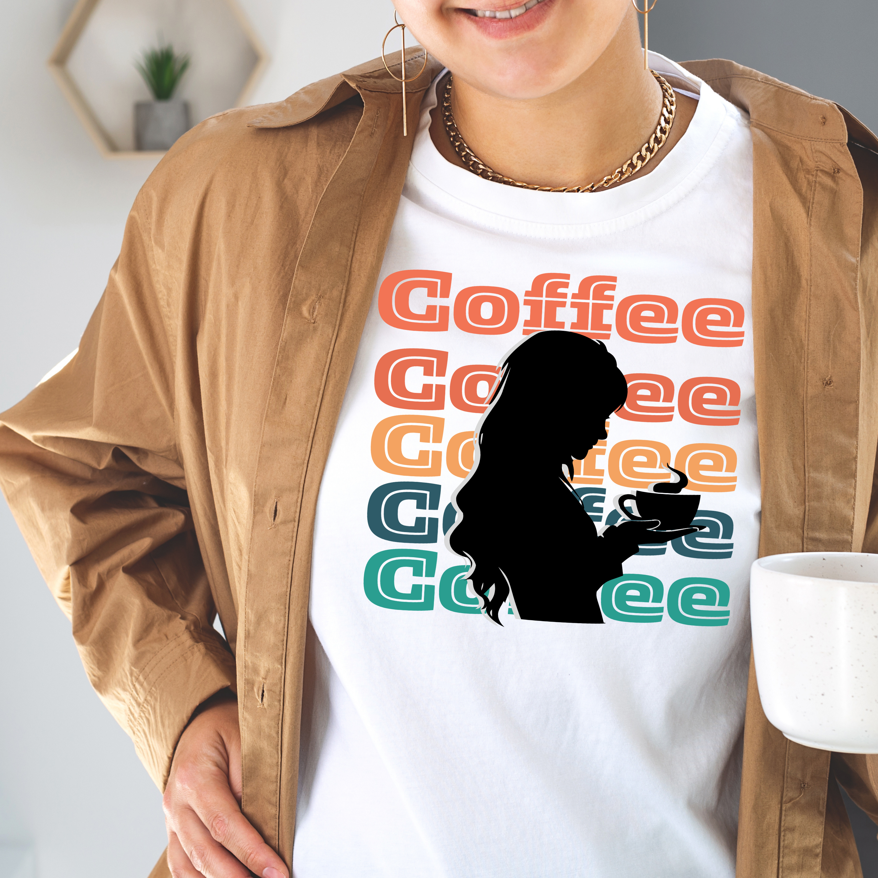 Coffee Lover Unisex Softstyle T-Shirt, Gift for Baristas, Casual Tee, Daily Wear, Coffee Enthusiast Shirt product thumbnail image