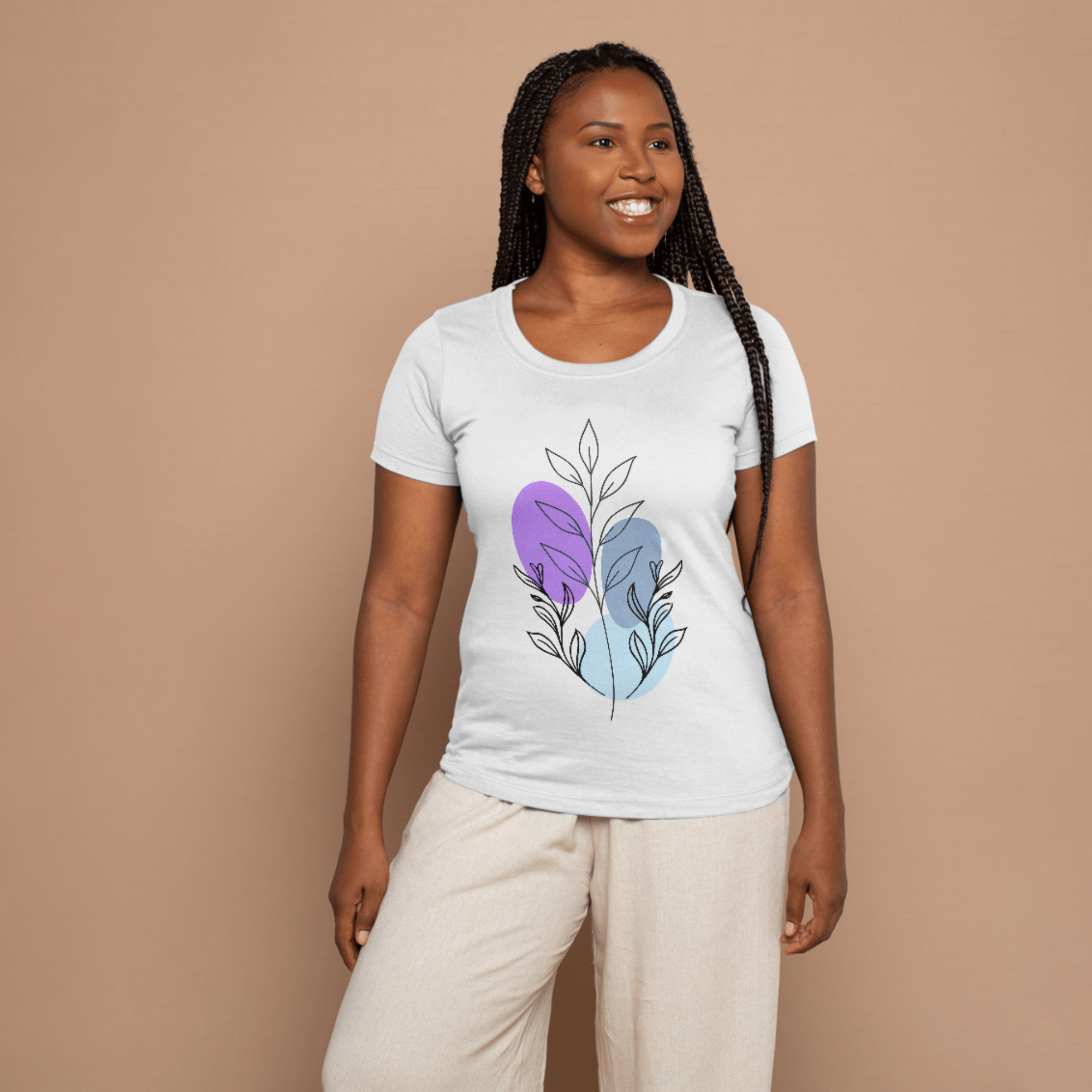 Boho Botanical Abstract T Shirt Unisex Tee with Floral Line Art Minimalist Nature Shirt Summer Aesthetic Gift product thumbnail image Boho Botanical Abstract T Shirt Unisex Tee with Floral Line Art Minimalist Nature Shirt Summer Aesthetic Gift product thumbnail image