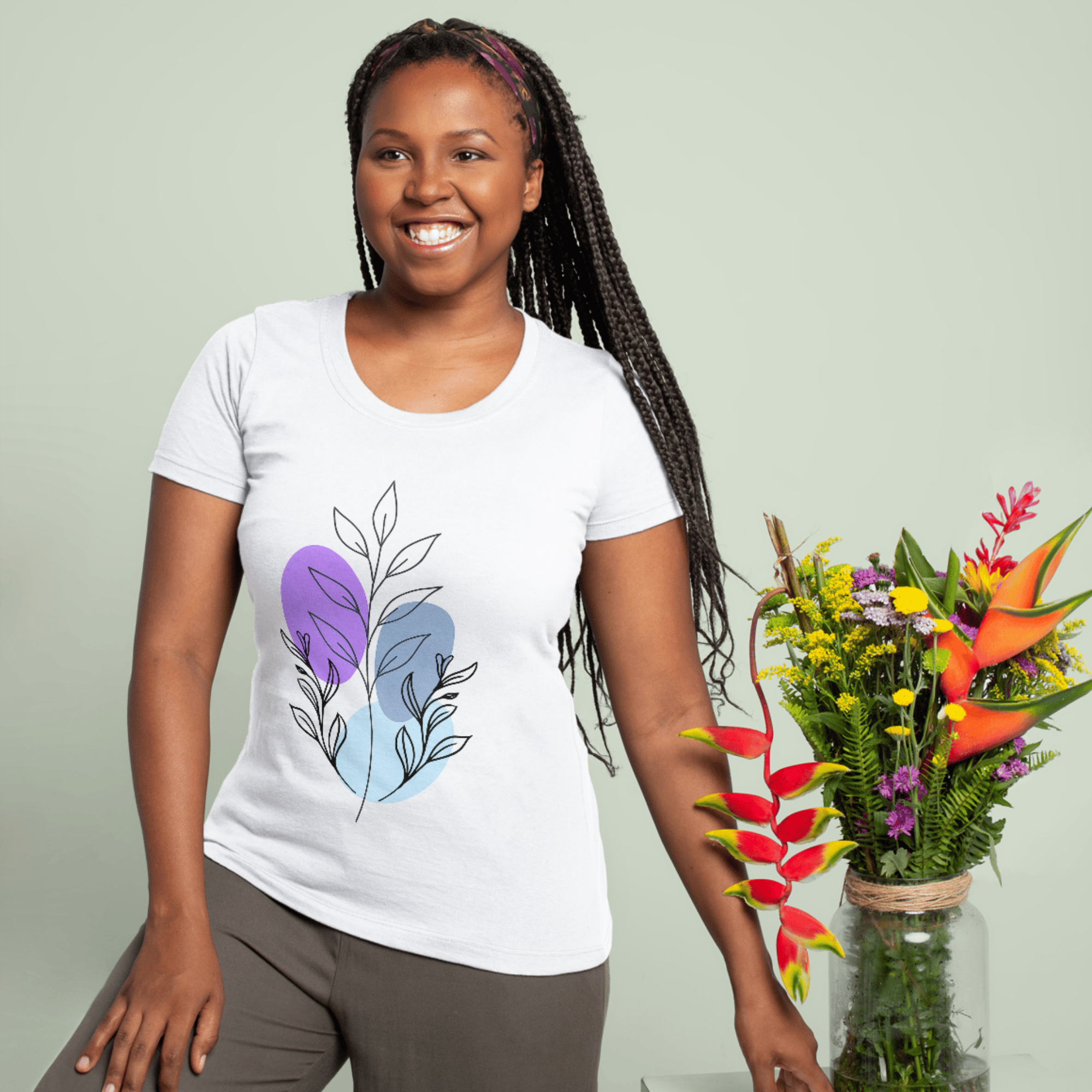 Boho Botanical Abstract T Shirt Unisex Tee with Floral Line Art Minimalist Nature Shirt Summer Aesthetic Gift product thumbnail image Boho Botanical Abstract T Shirt Unisex Tee with Floral Line Art Minimalist Nature Shirt Summer Aesthetic Gift product thumbnail image