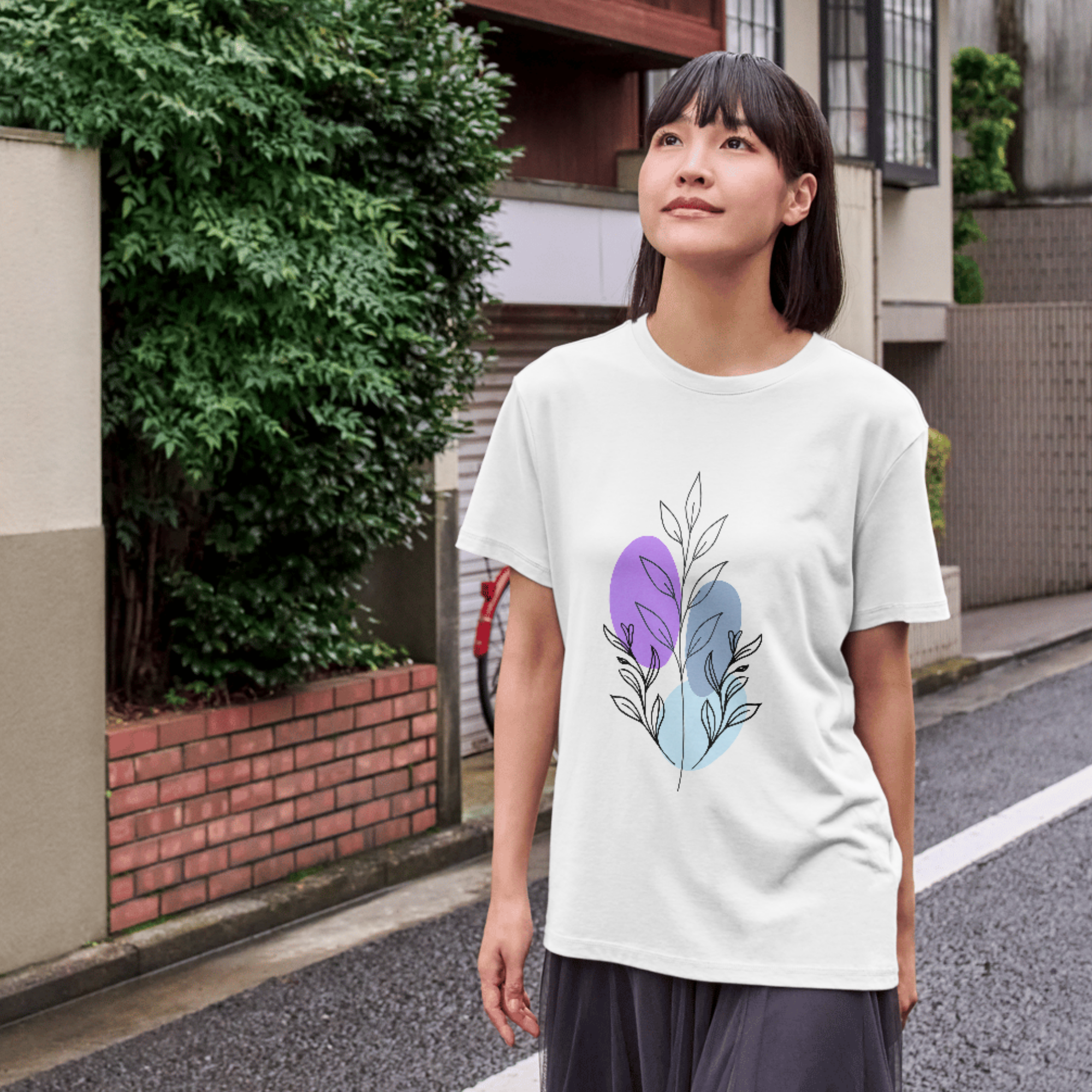 Boho Botanical Abstract T Shirt Unisex Tee with Floral Line Art Minimalist Nature Shirt Summer Aesthetic Gift product thumbnail image Boho Botanical Abstract T Shirt Unisex Tee with Floral Line Art Minimalist Nature Shirt Summer Aesthetic Gift product thumbnail image