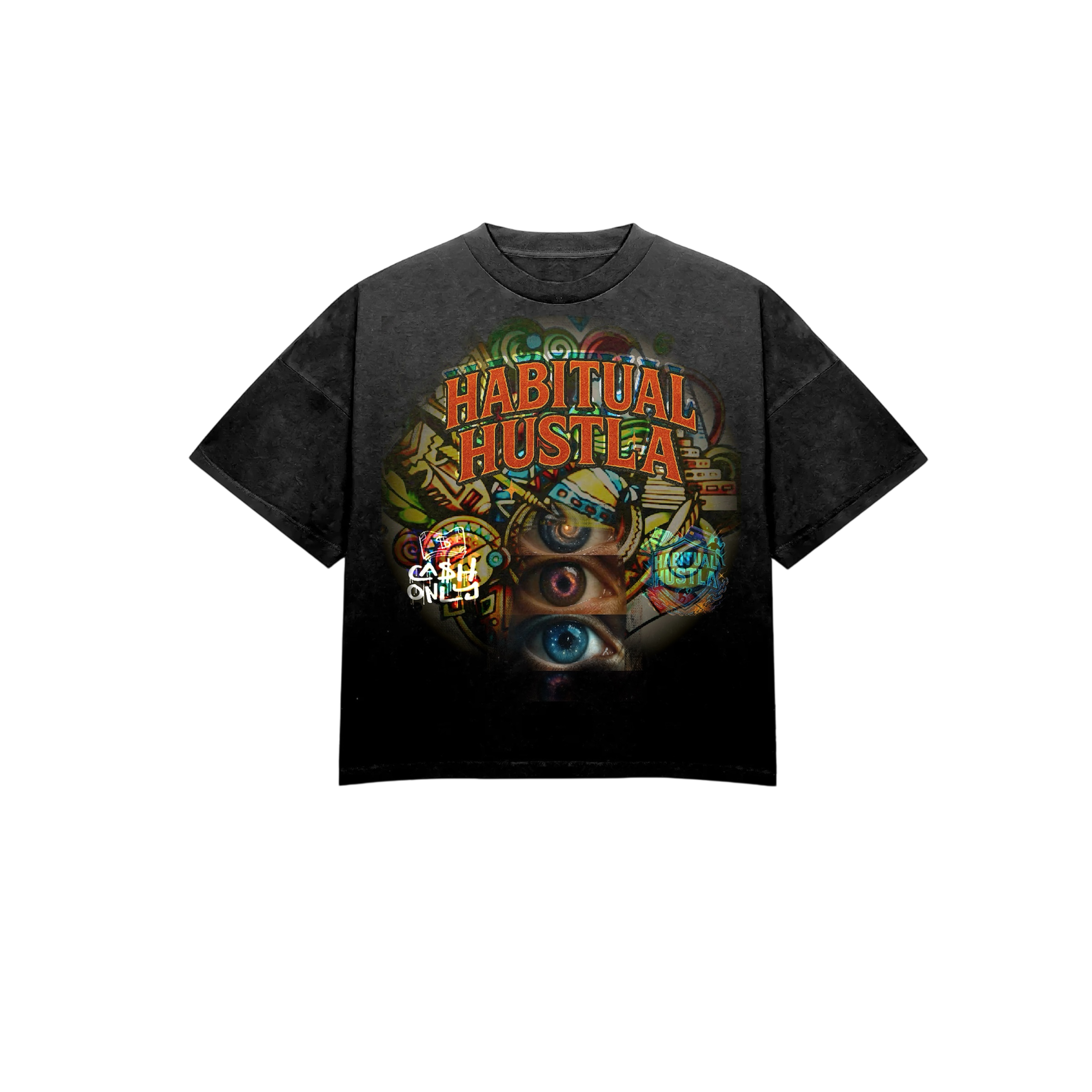 Urban Graffiti Unisex Heavy Tee | Vintage Street Wear, Hip Hop Style, Gift for Artists, Cool Streetwear Fashion product thumbnail image