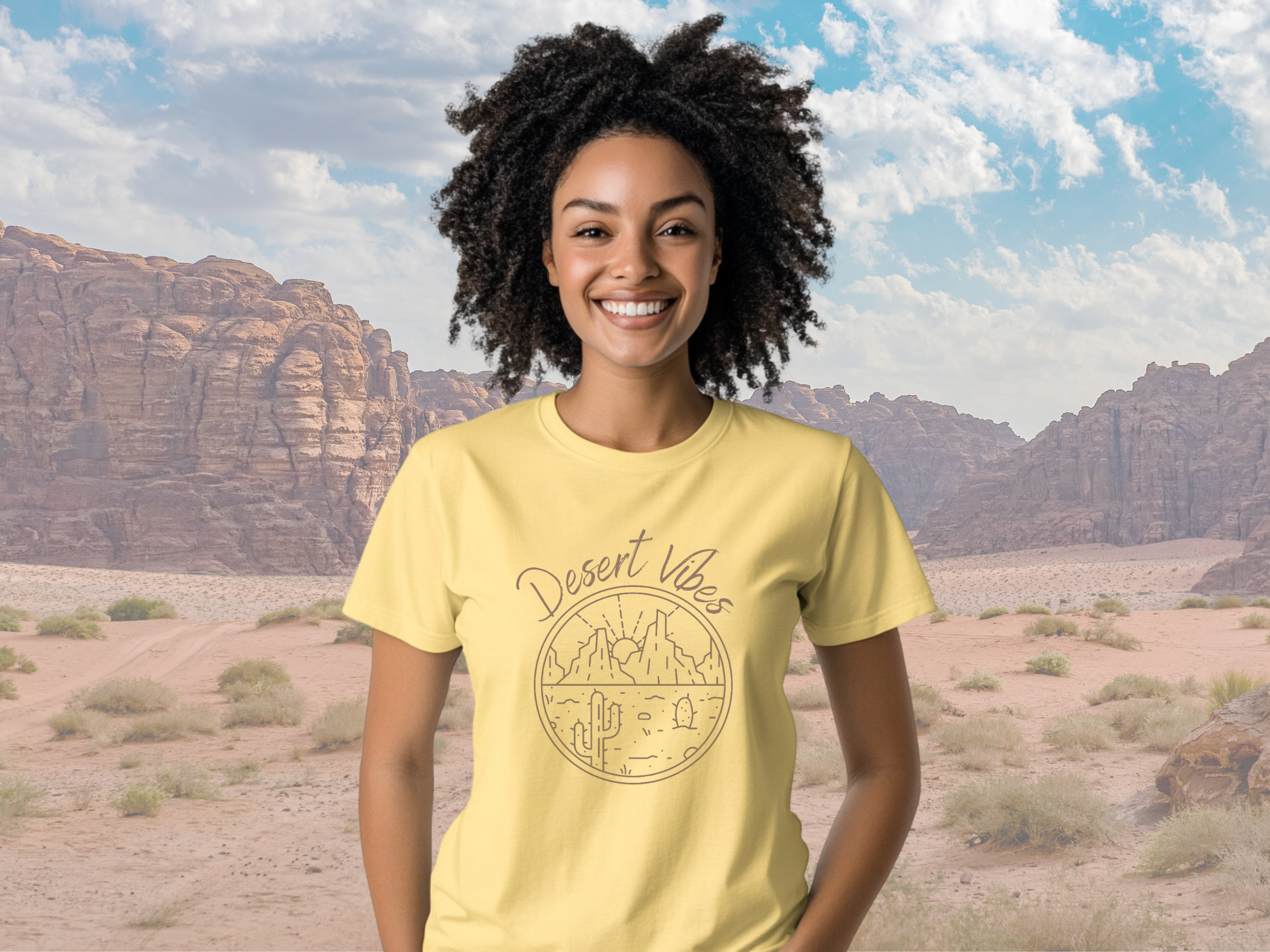 Desert Vibes Gilden Unisex Softstyle Short Sleeve T-Shirt, Adventure Travel Tee Shirt