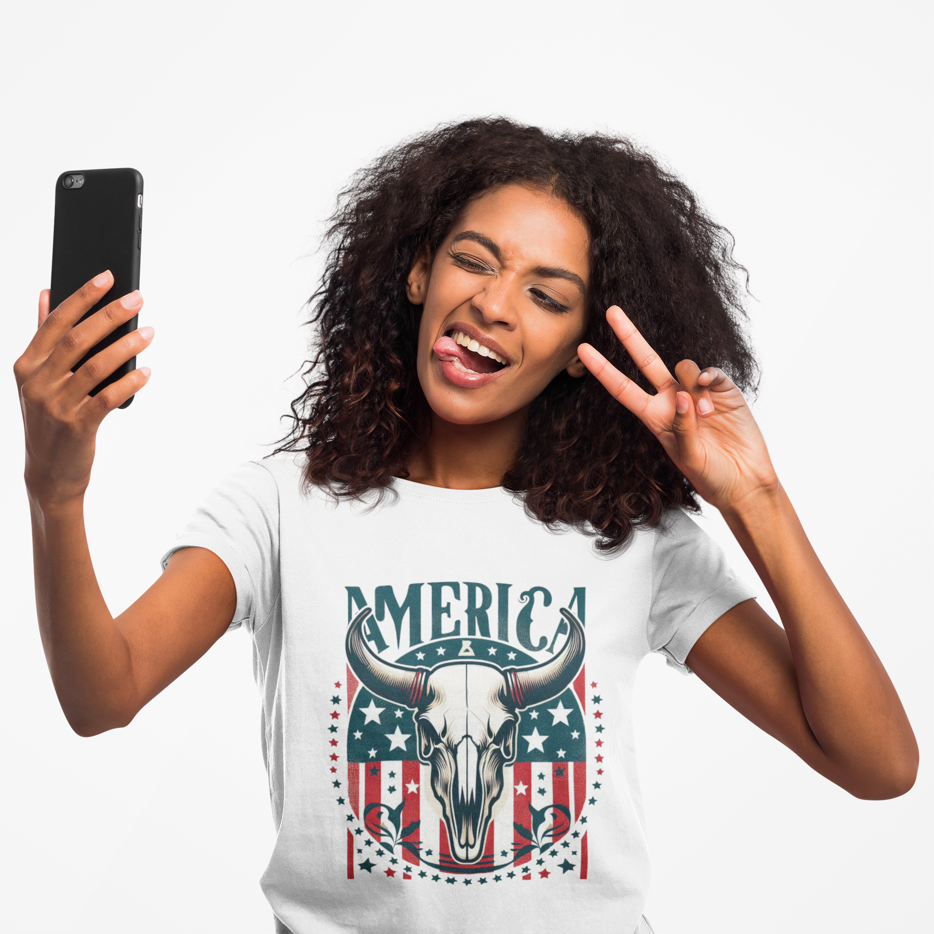 Patriotic Women's Softstyle Tee, America Graphic Tee, Independence Day Shirt, Casual Summer Top, 4th of July Outfit product thumbnail image Patriotic Women's Softstyle Tee, America Graphic Tee, Independence Day Shirt, Casual Summer Top, 4th of July Outfit product thumbnail image