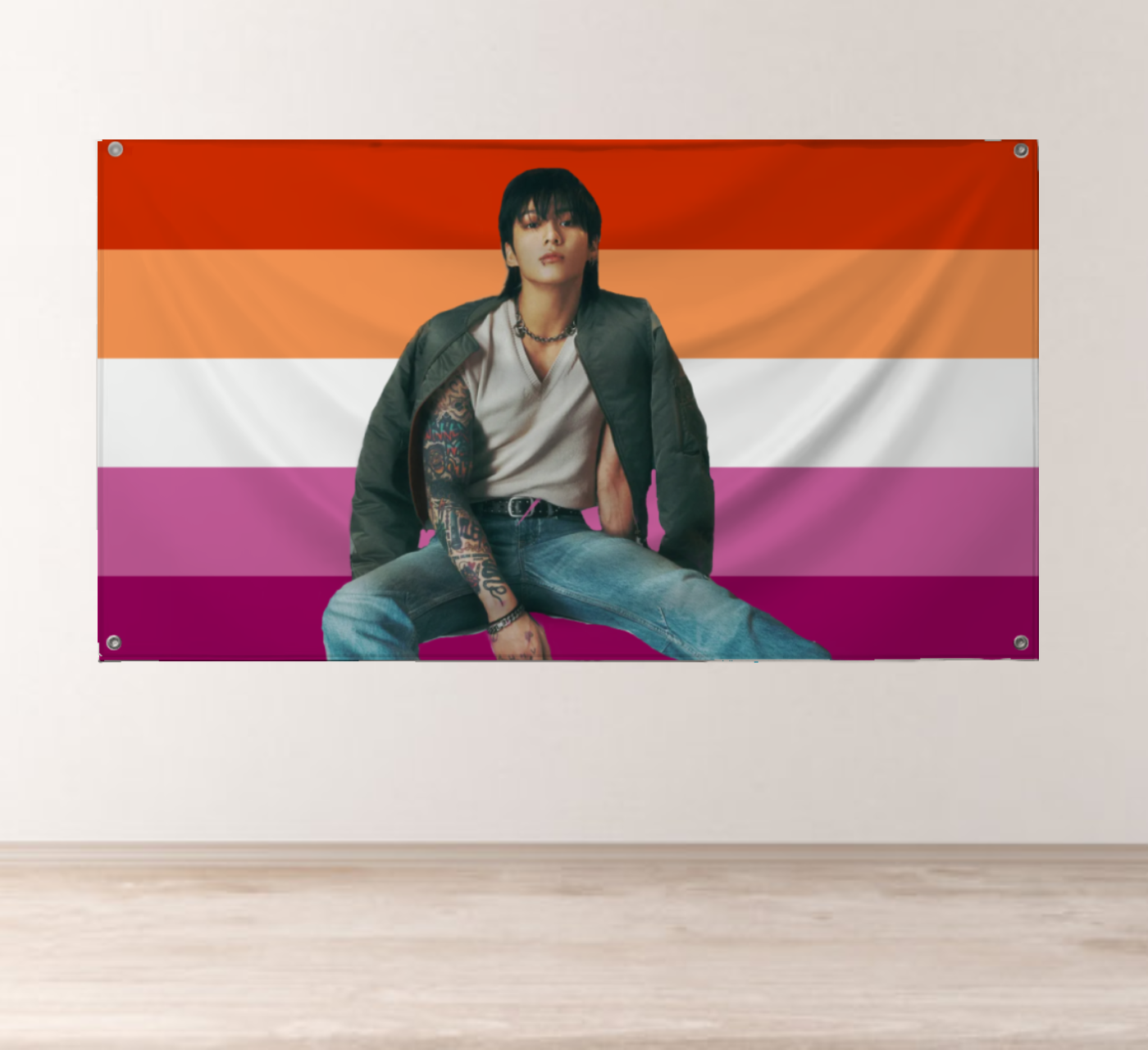 Jungkook / JK (BTS) - Lesbian Pride Flag