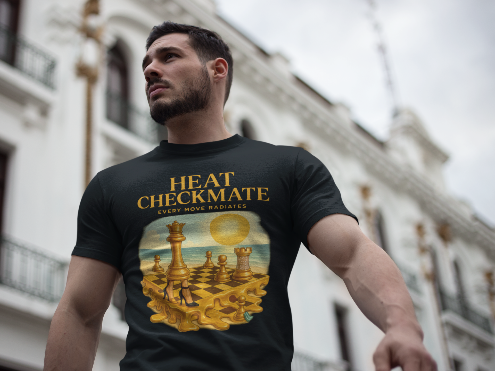 Chess-Inspired Unisex Heavy Cotton Tee - Checkmate Design, Perfect for Game Lovers, Gift for Chess Enthusiasts, Casual Wear, Unique [...] product thumbnail image