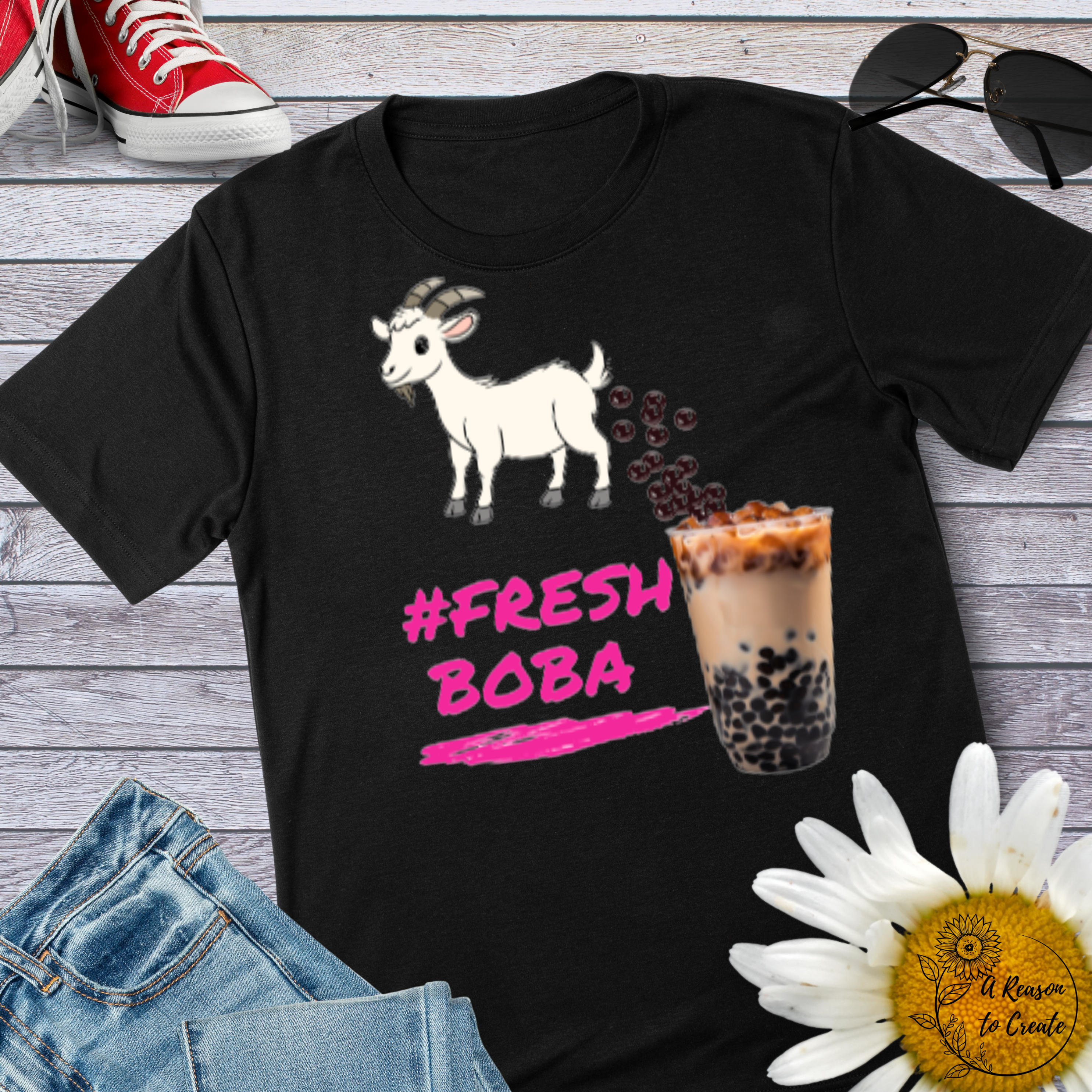 #FreshBoba Unisex Softstyle T-Shirt - Fun, Trendy Tee for Boba Lovers, Perfect Gift for Birthdays, Summer Outings, and Casual Wear