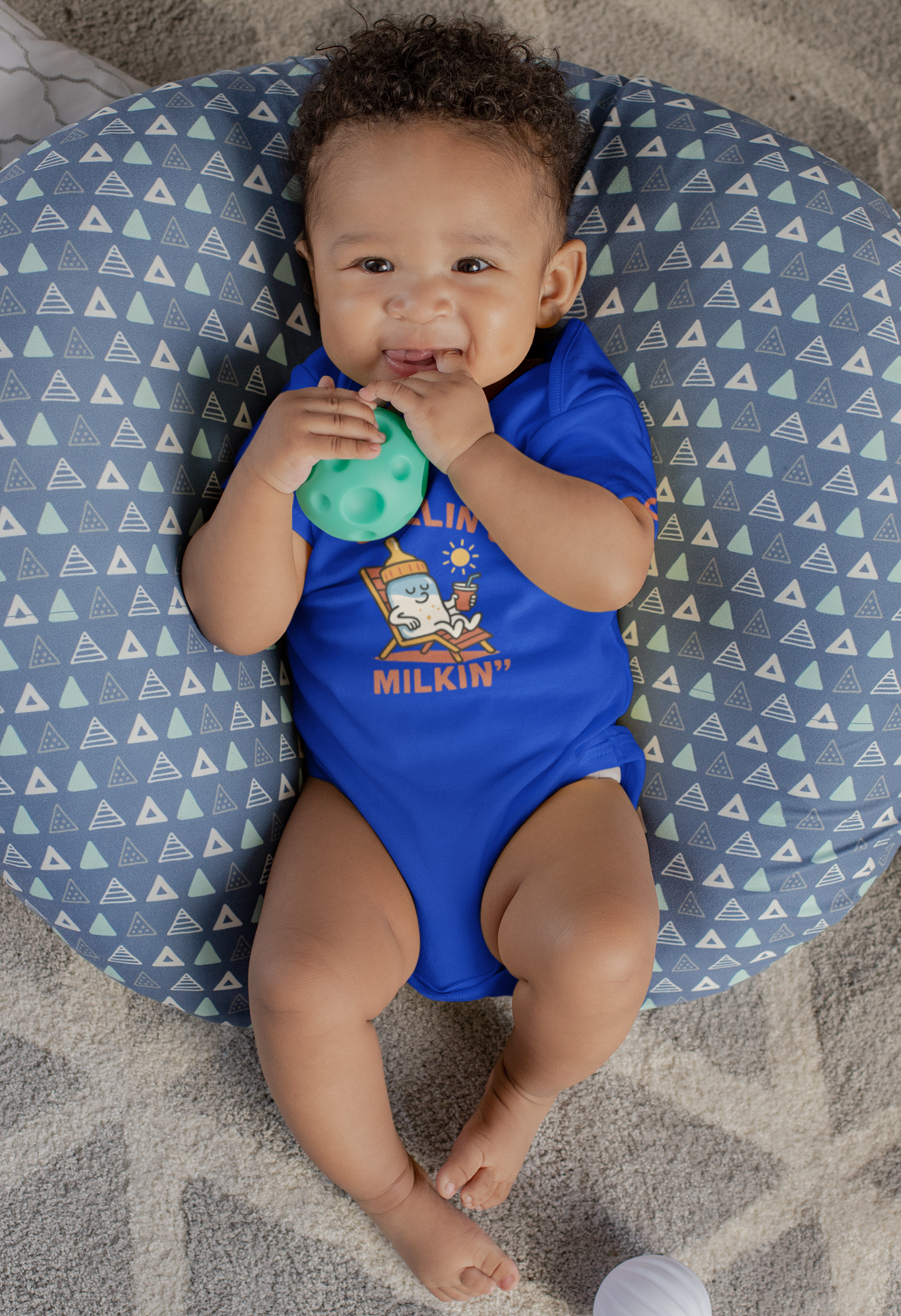 Baby Onesie Chillin and Milkin Infant Fine Jersey Bodysuit product thumbnail image Baby Onesie Chillin and Milkin Infant Fine Jersey Bodysuit product thumbnail image