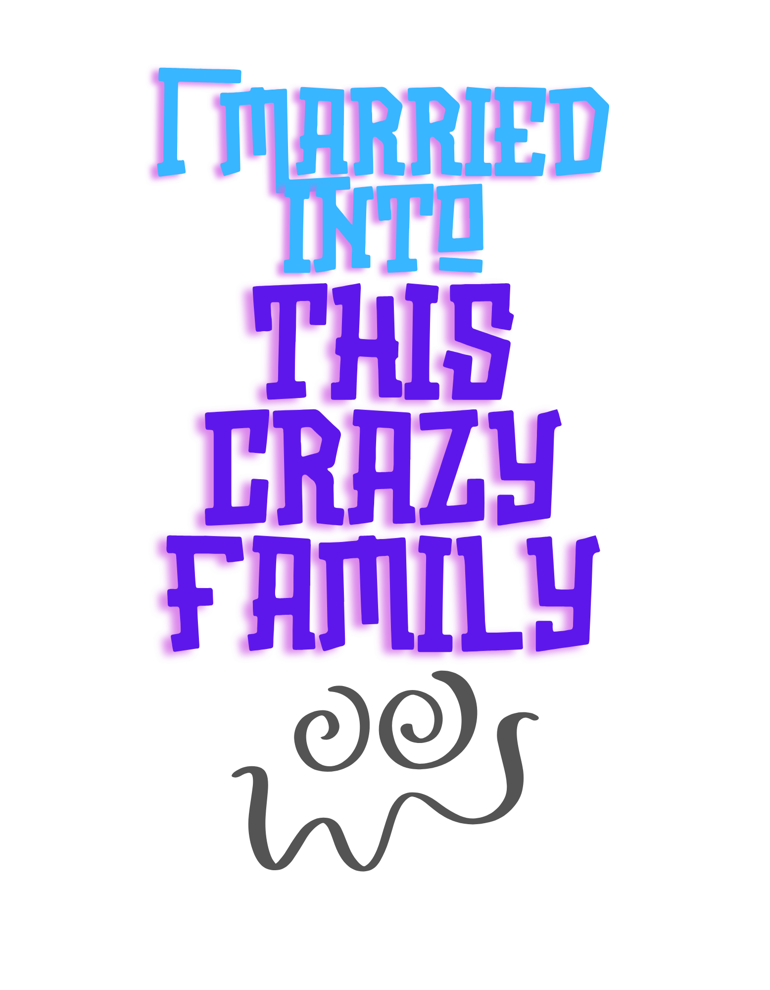 Unisex "I Married Into this Crazy Family" - V-Neck Tee product thumbnail image Unisex "I Married Into this Crazy Family" - V-Neck Tee product thumbnail image