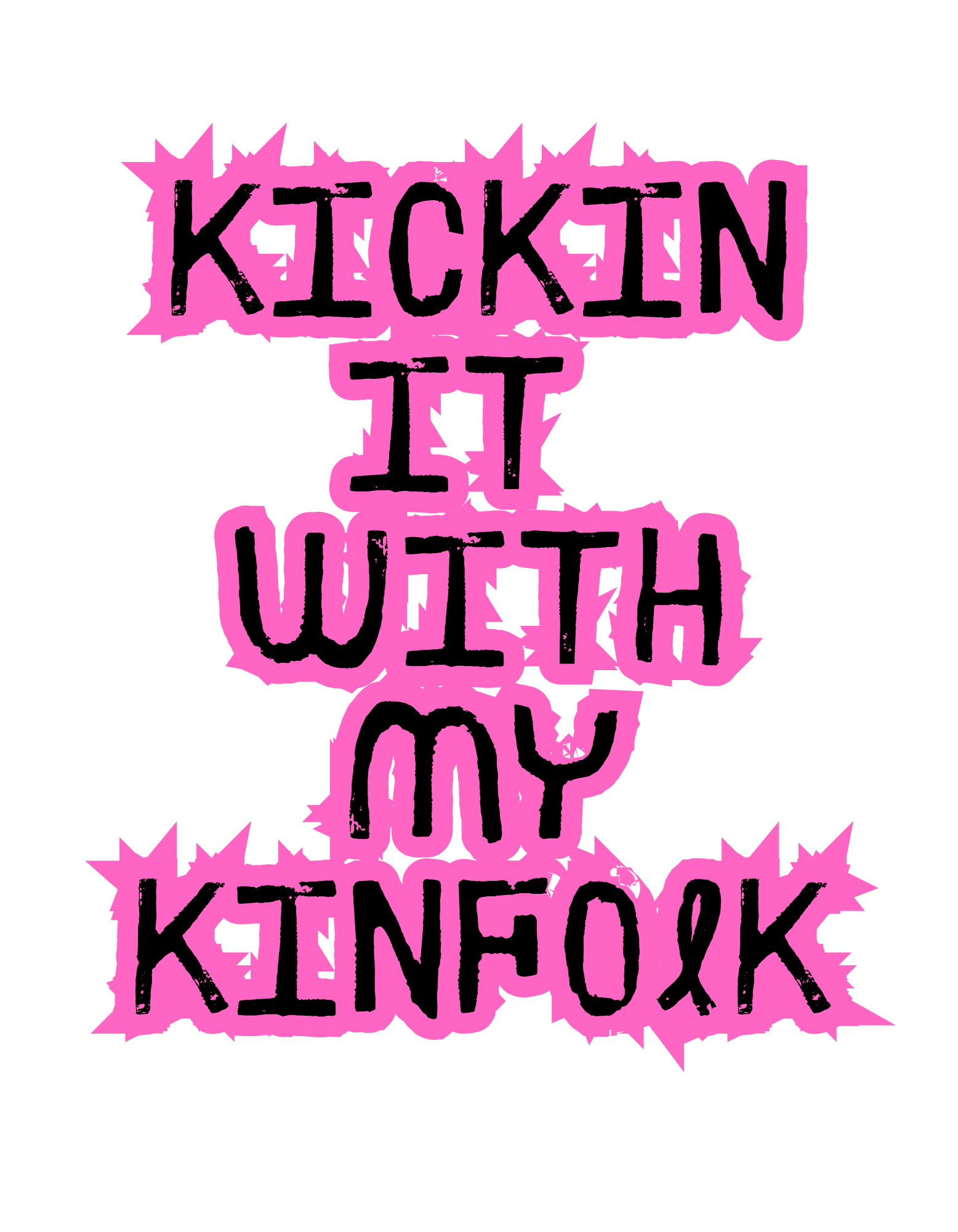 Women's - "Kickin' it with my Kinfolk" Pajama Pants product thumbnail image Women's - "Kickin' it with my Kinfolk" Pajama Pants product thumbnail image