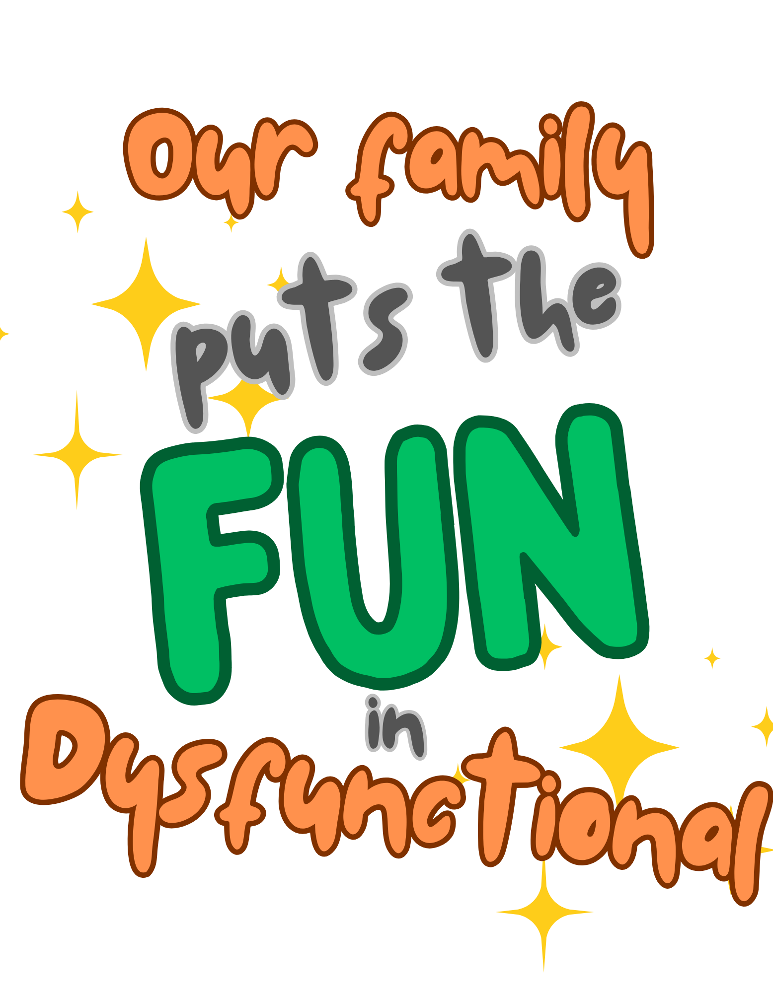 Women's - "Our Family Puts the Fun in Dysfunctional" - Racerback Tank product thumbnail image