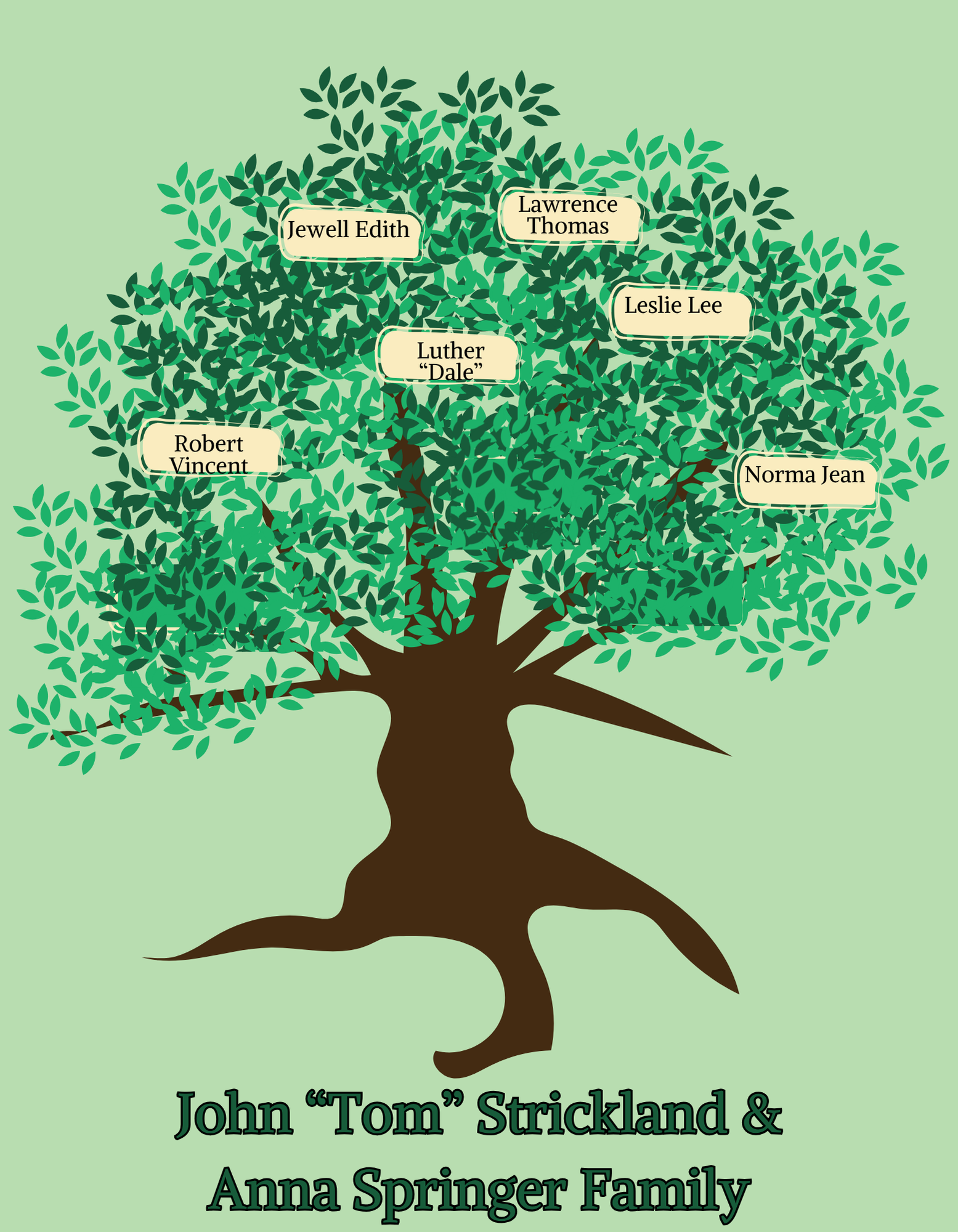 Unisex - John "Tom" Strickland Family Tree (Softstyle T-shirt) product thumbnail image Unisex - John "Tom" Strickland Family Tree (Softstyle T-shirt) product thumbnail image