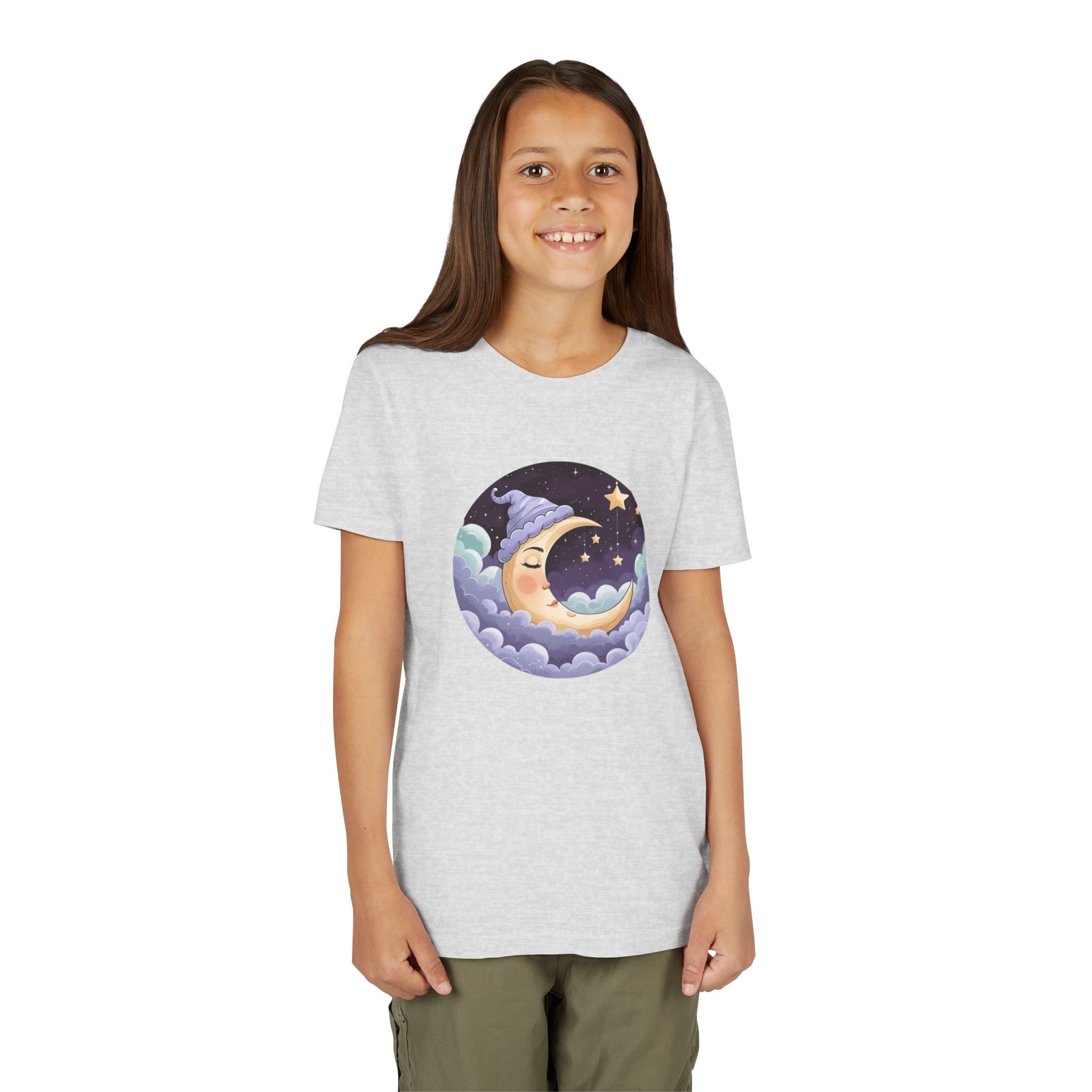 Dreamy Moon Youth Tee – Soft Kids Shirt for Sleepy Nights &amp; Imaginative Days