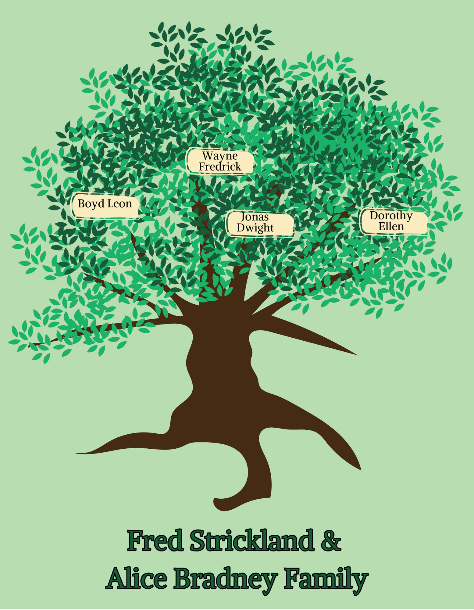 Unisex - Fred Strickland Family Tree (Softstyle Tee) product thumbnail image Unisex - Fred Strickland Family Tree (Softstyle Tee) product thumbnail image