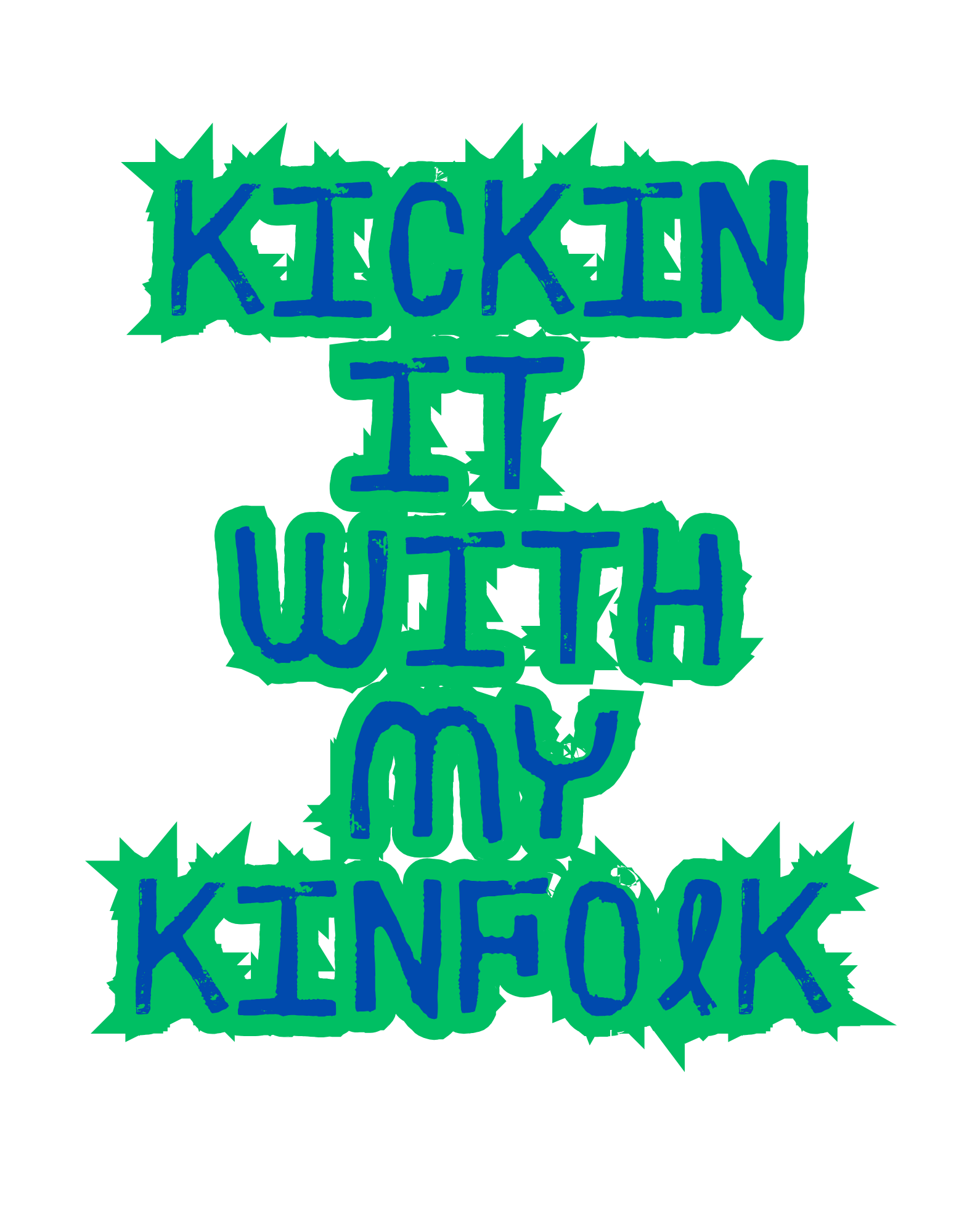 Women's - "Kickin' It with My Kinfolk" Pajama Pants product thumbnail image