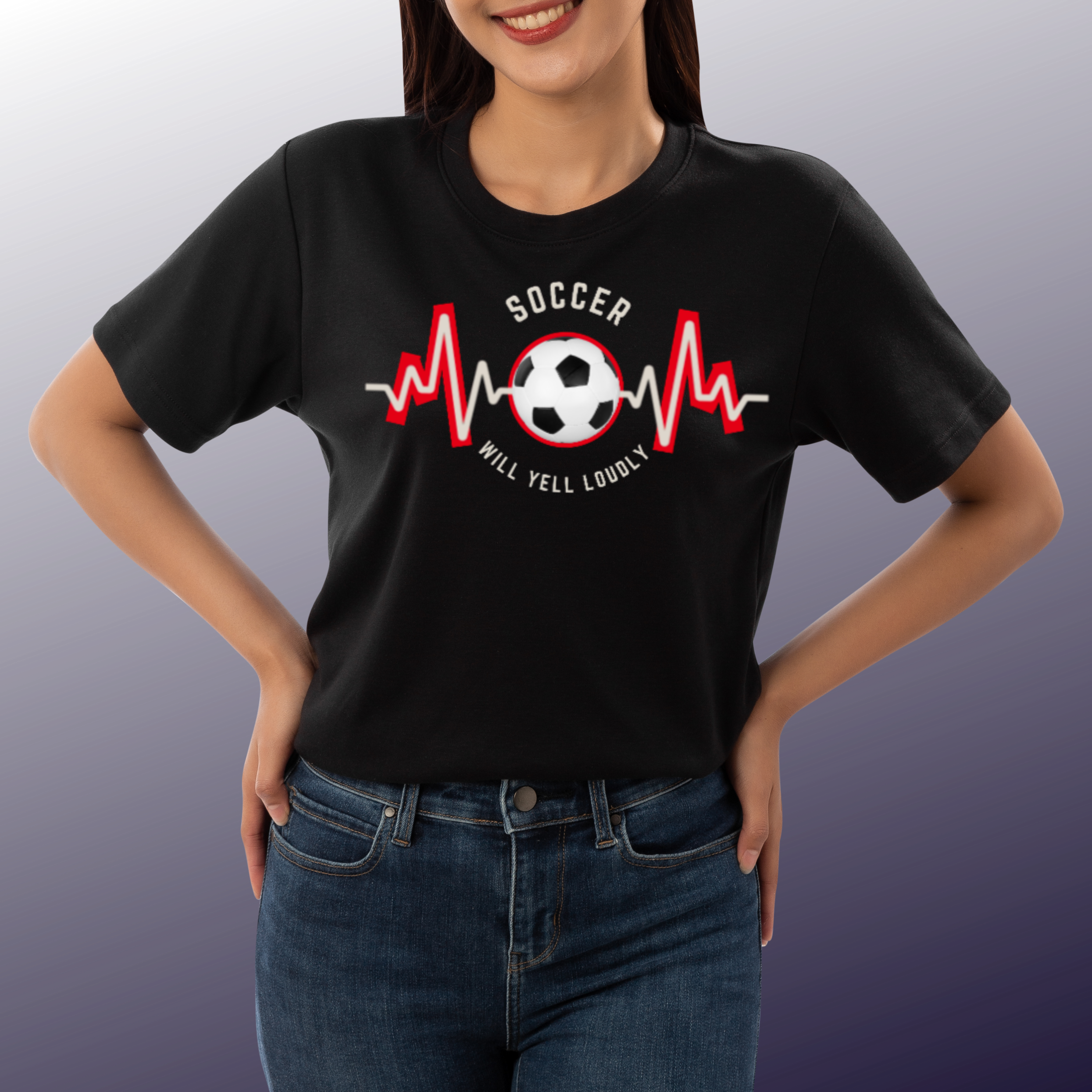 Soccer Heartbeat T-Shirt | Unisex Softstyle Tee for Soccer Fans, Sports Lovers, Gift for Athletes, Casual Wear product thumbnail image Soccer Heartbeat T-Shirt | Unisex Softstyle Tee for Soccer Fans, Sports Lovers, Gift for Athletes, Casual Wear product thumbnail image