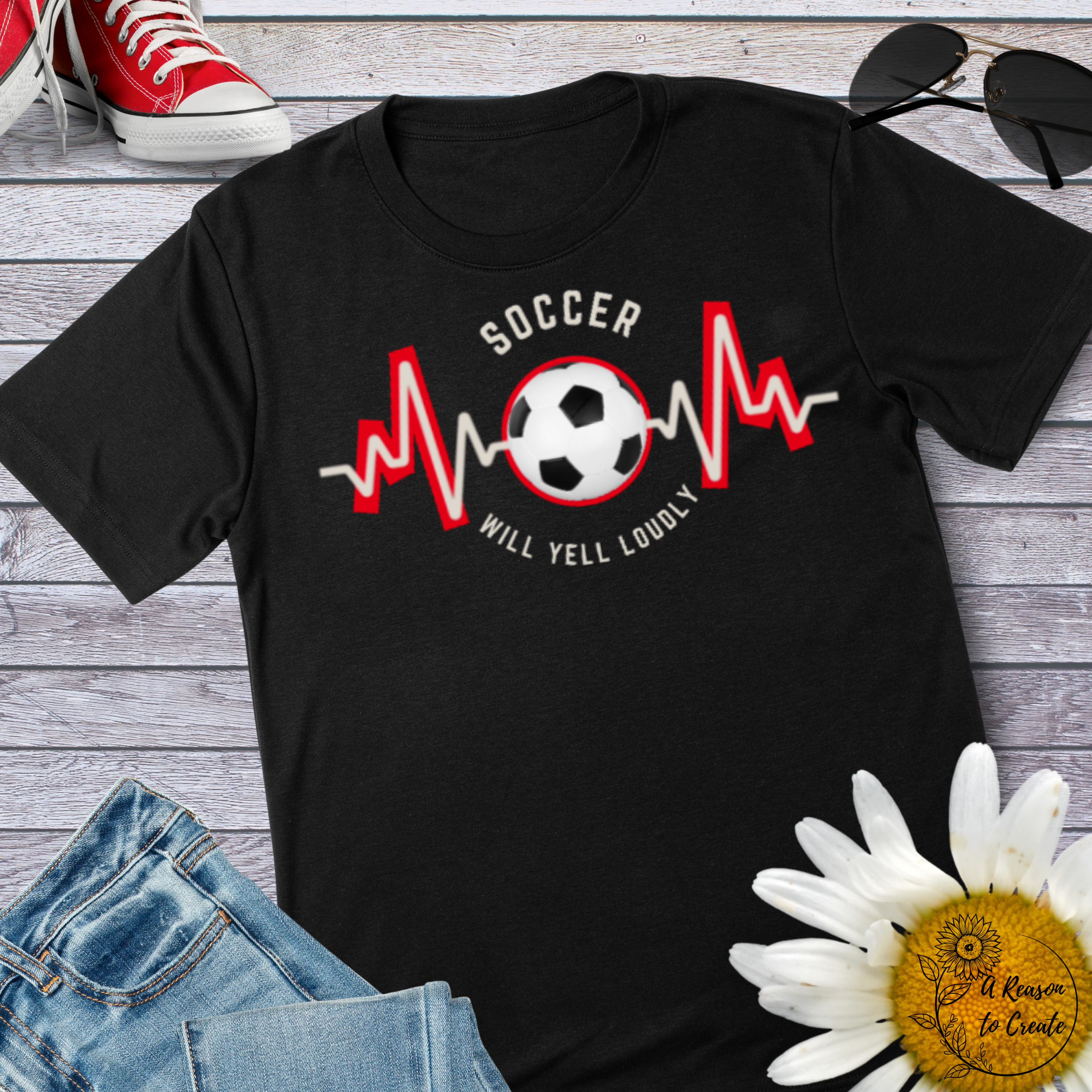 Soccer Heartbeat T-Shirt | Unisex Softstyle Tee for Soccer Fans, Sports Lovers, Gift for Athletes, Casual Wear product thumbnail image Soccer Heartbeat T-Shirt | Unisex Softstyle Tee for Soccer Fans, Sports Lovers, Gift for Athletes, Casual Wear product thumbnail image