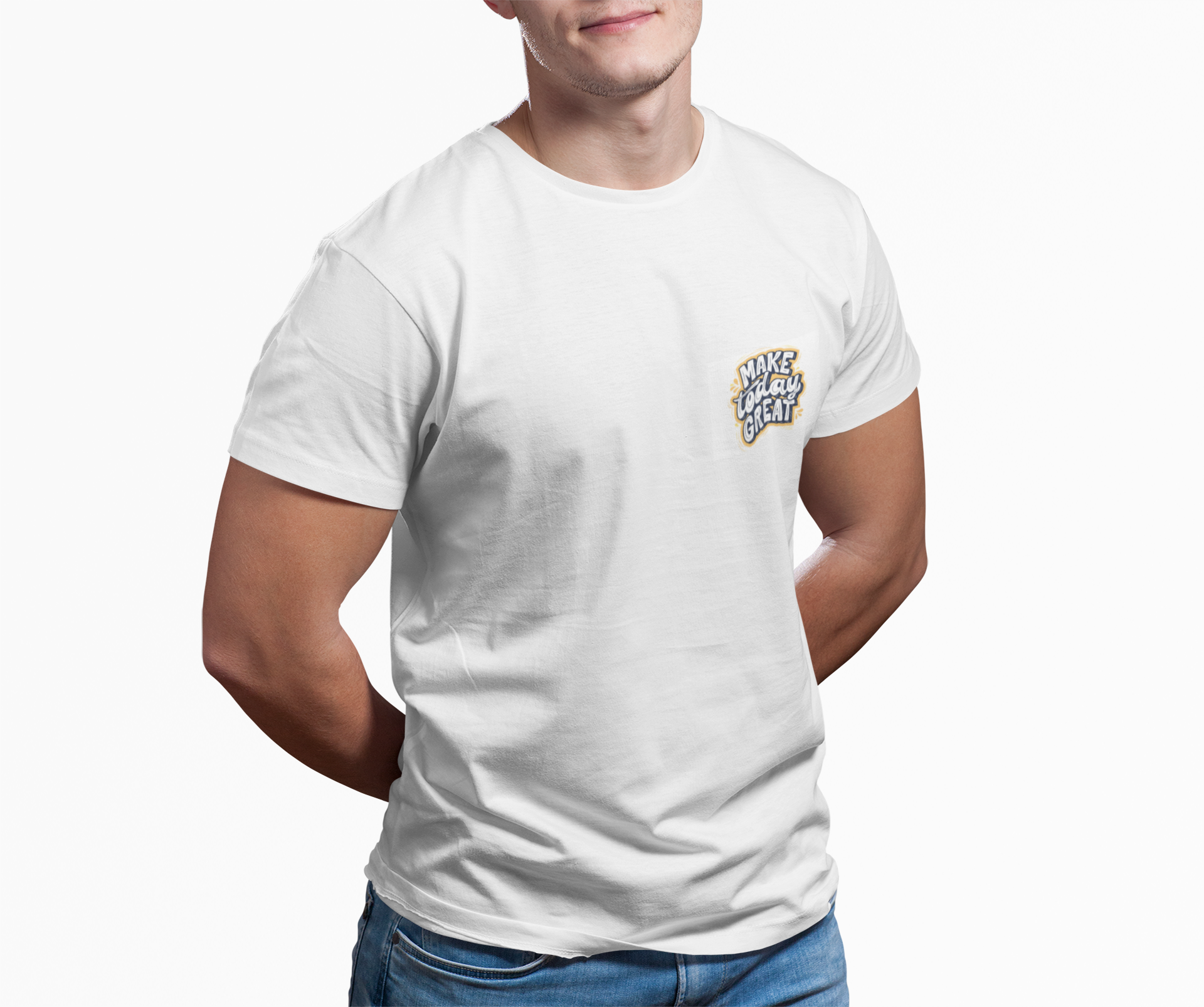 Unisex Cotton Crew Tee - "Make Today Great" Inspirational Graphic Tee, Motivational Gift, Casual Wear, Everyday Comfort, Positive Vibes product thumbnail image Unisex Cotton Crew Tee - "Make Today Great" Inspirational Graphic Tee, Motivational Gift, Casual Wear, Everyday Comfort, Positive Vibes product thumbnail image