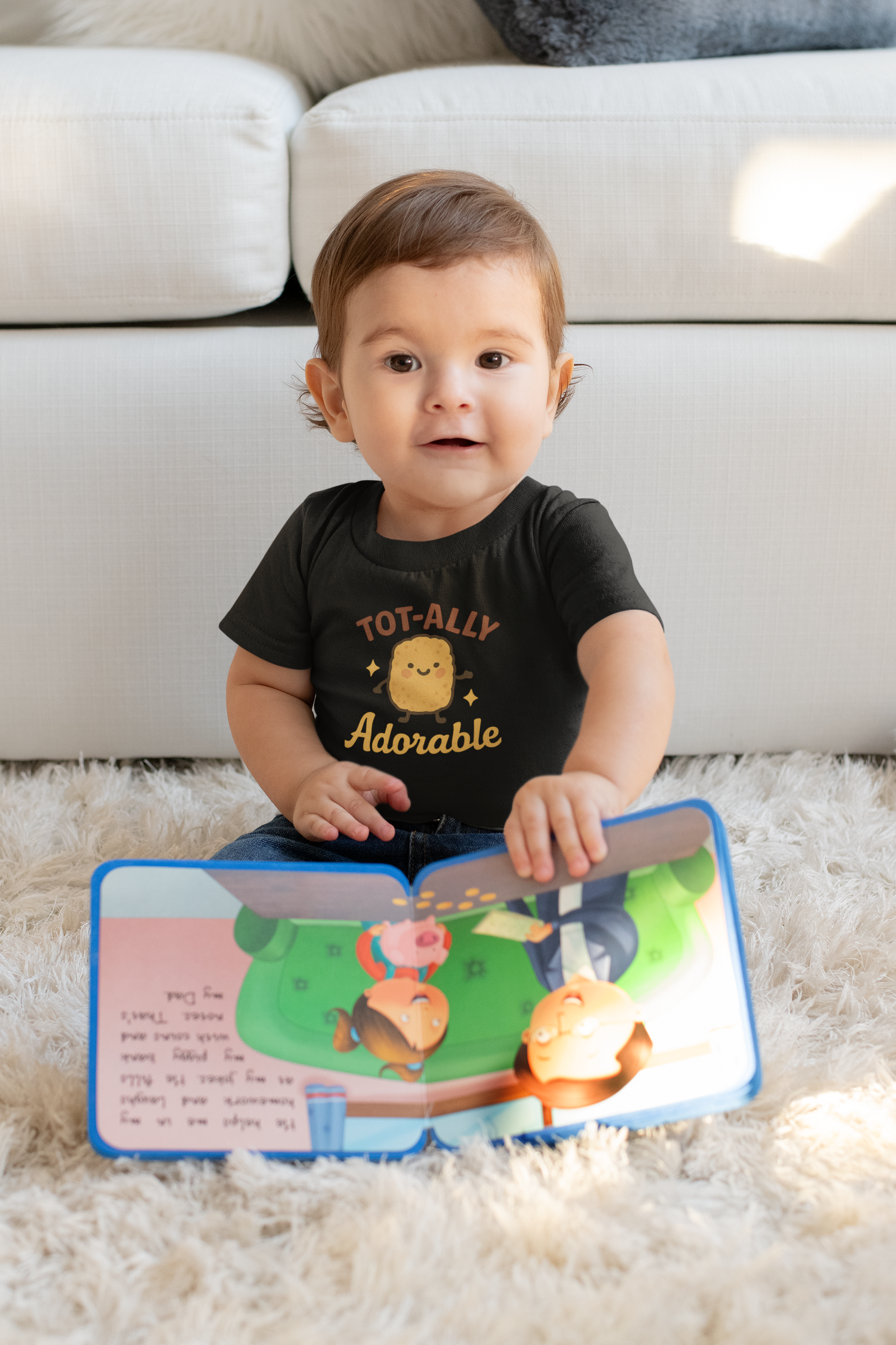 Cute Infant Bodysuit - "Tot-ally Adorable" Baby Onesie, Gift for New Parents, Baby Shower, Cute Baby Outfit, Toddler Apparel