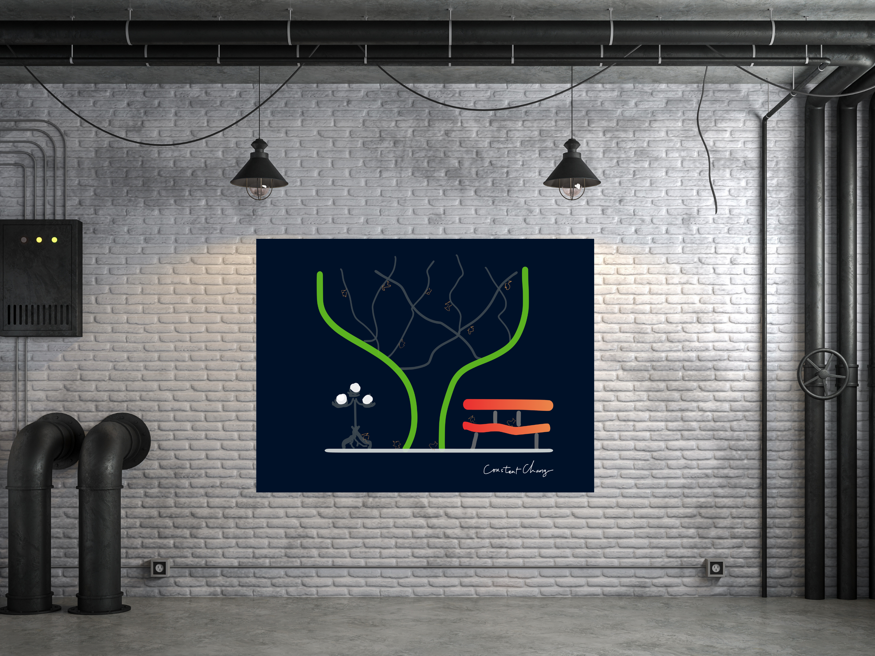 The modern artistic work of Constant Change, perfect canvas wall art for the modern home product thumbnail image The modern artistic work of Constant Change, perfect canvas wall art for the modern home product thumbnail image