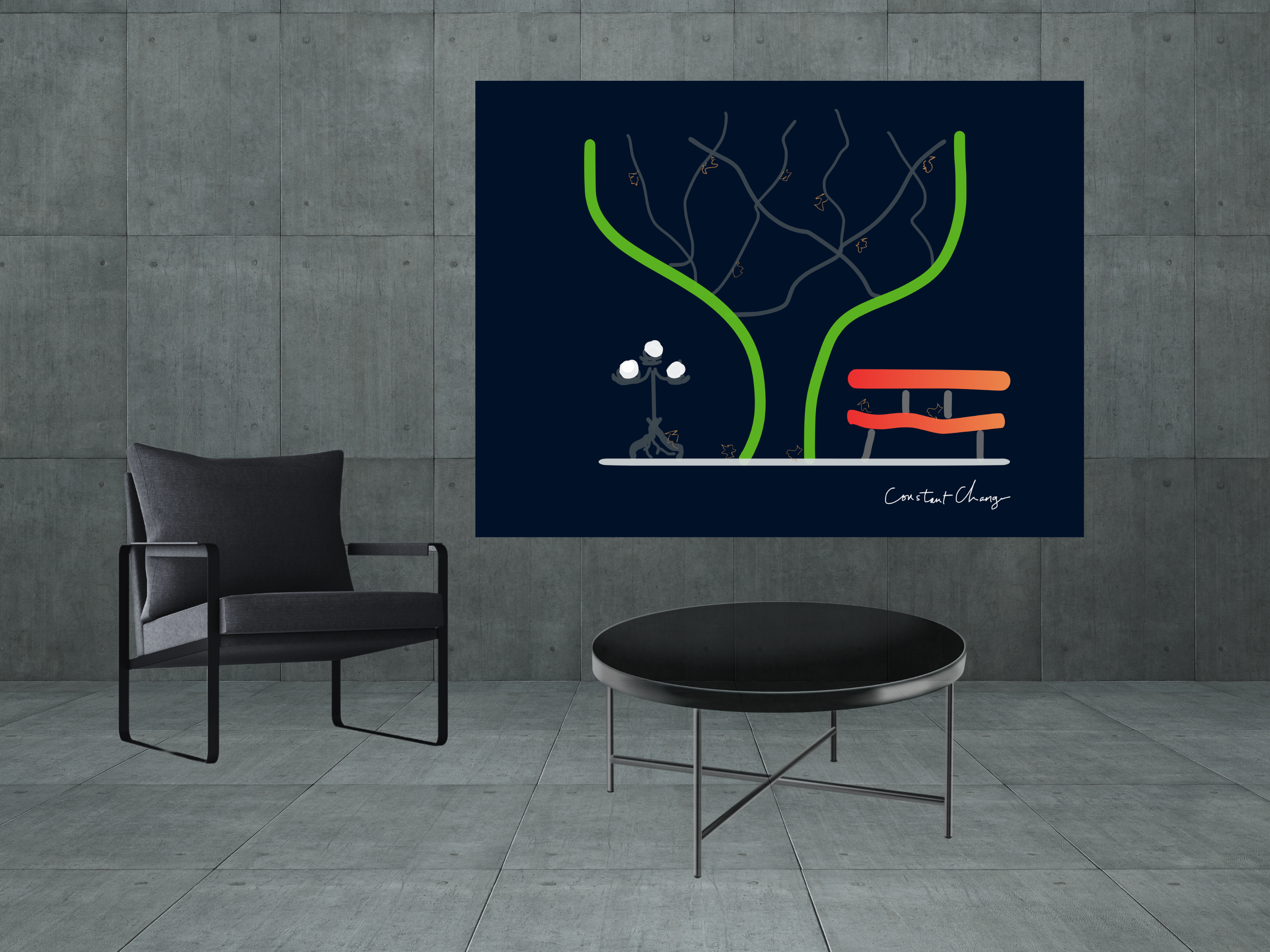 The modern artistic work of Constant Change, perfect canvas wall art for the modern home product thumbnail image The modern artistic work of Constant Change, perfect canvas wall art for the modern home product thumbnail image
