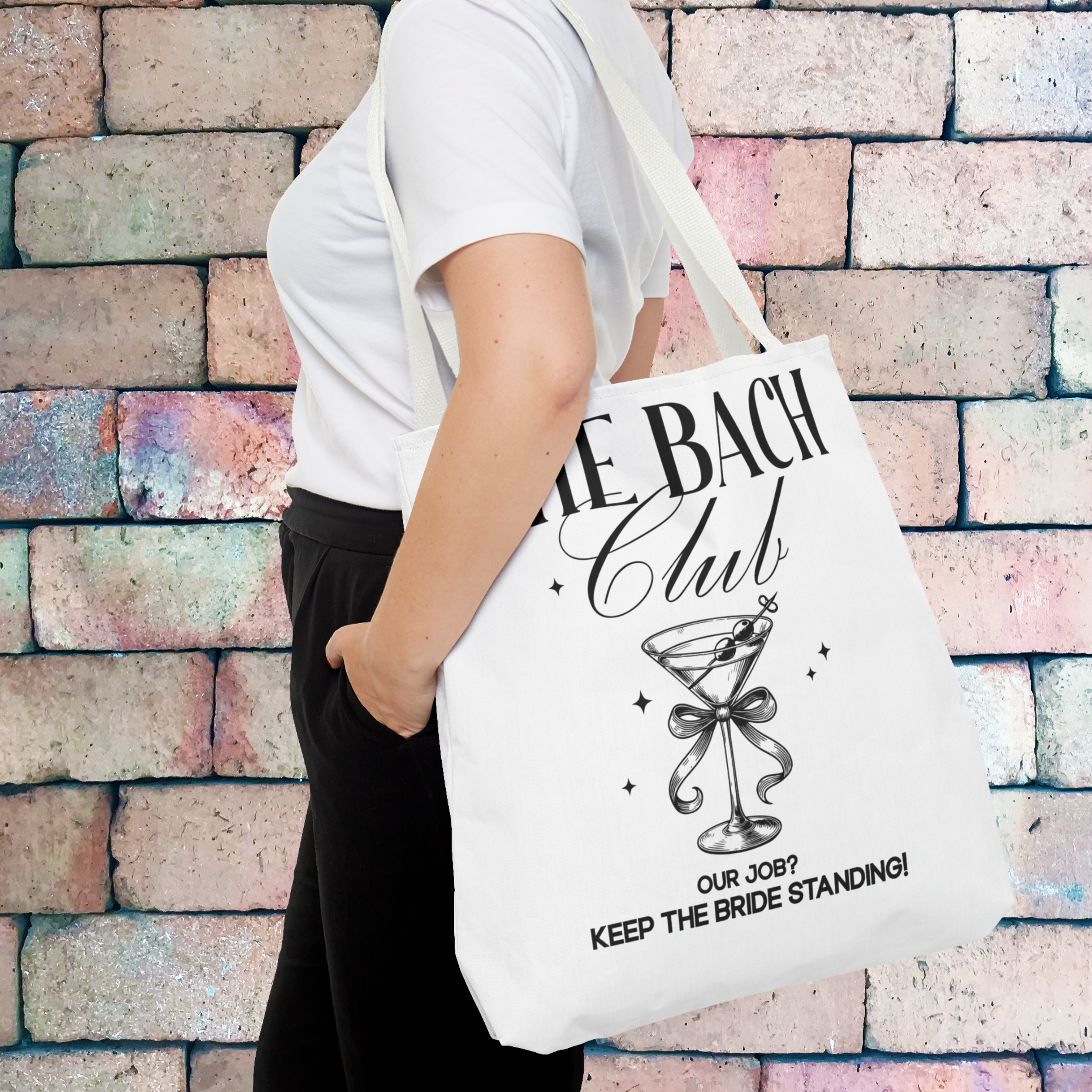 Bachelorette Tote Bag | Social Club Bridesmaids Gifts | Lux Merch Favors | Bride Support