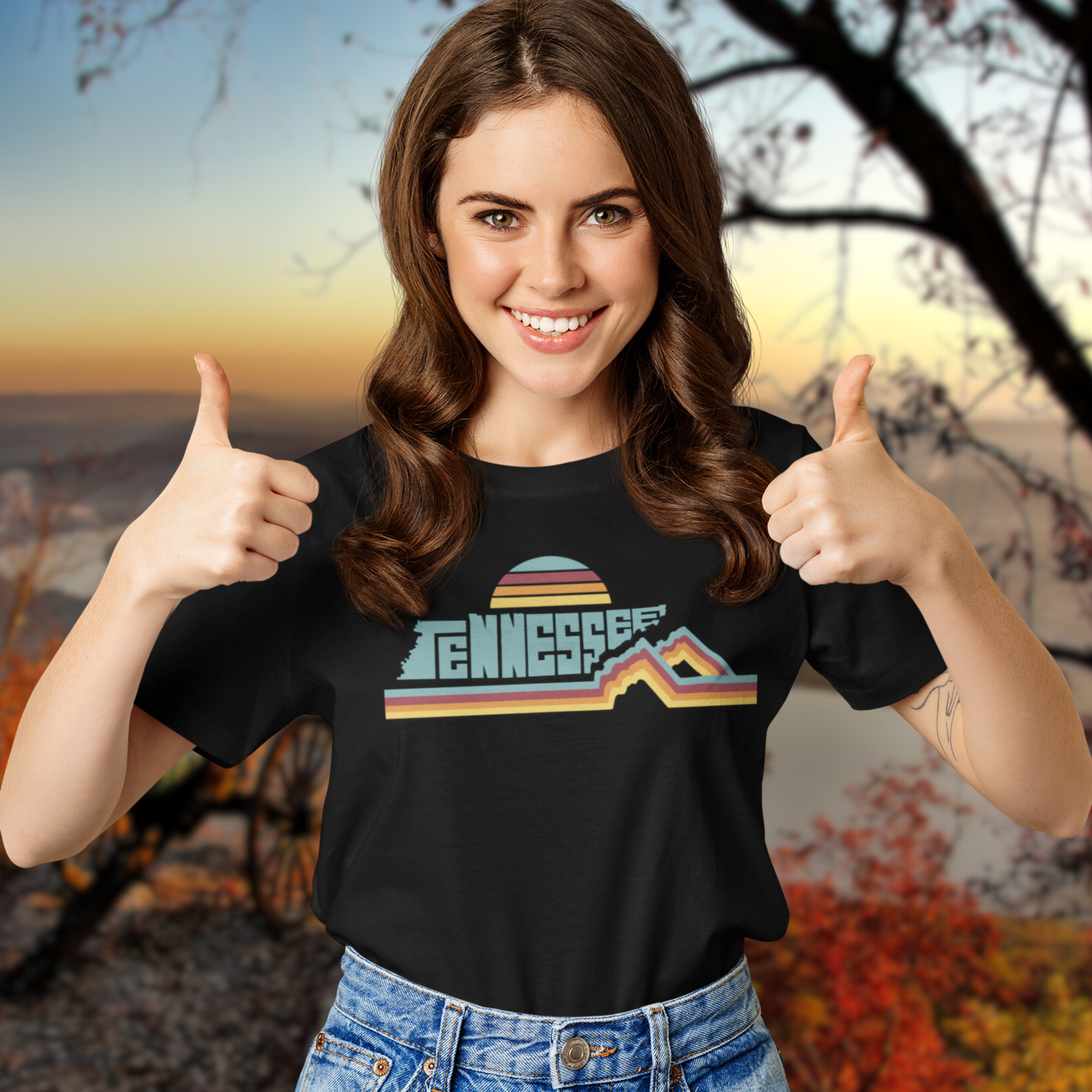 Retro Tennessee T-Shirt, Tennessee Graphic Tee, Unisex Casual Wear, Gifts for Her/Him, Summer Fashion, Travel and Vacation Top