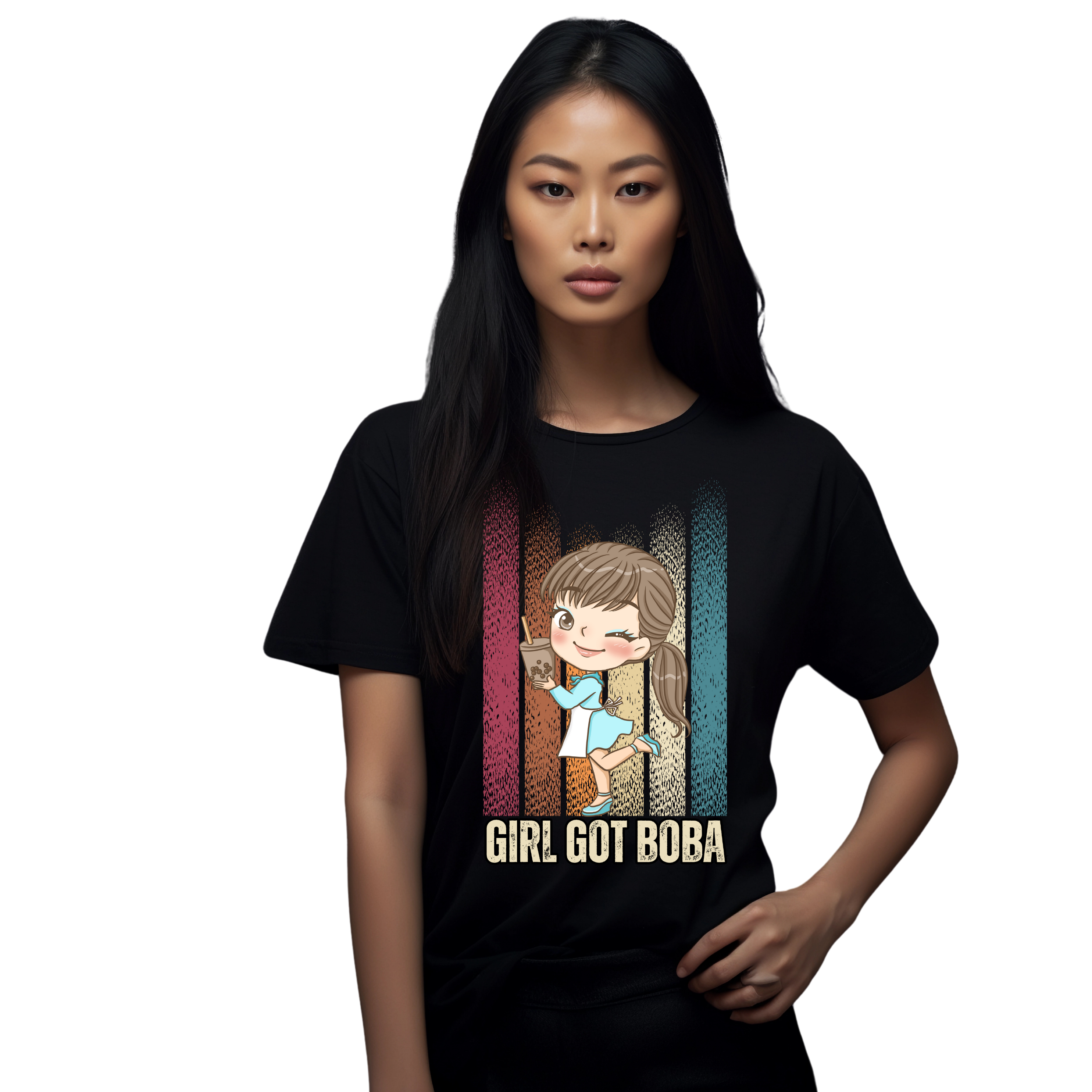 Cute Boba T-Shirt  for  Tea Lovers gift ideas Bubble Tea  shirts for milk tea Gift ideas for birthdays product thumbnail image