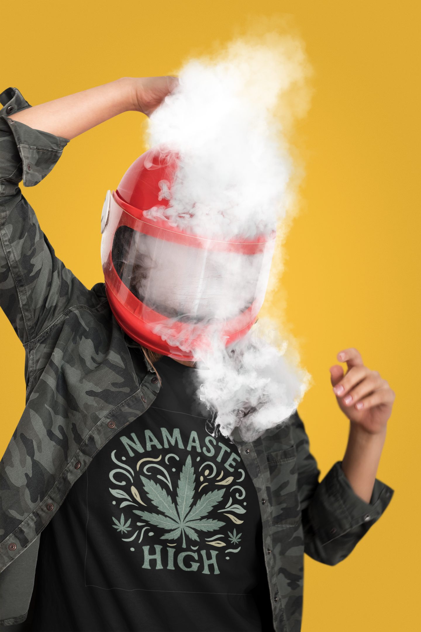 🧘♀️ Namaste High Unisex Tee – Zen, But Baked product thumbnail image 🧘♀️ Namaste High Unisex Tee – Zen, But Baked product thumbnail image