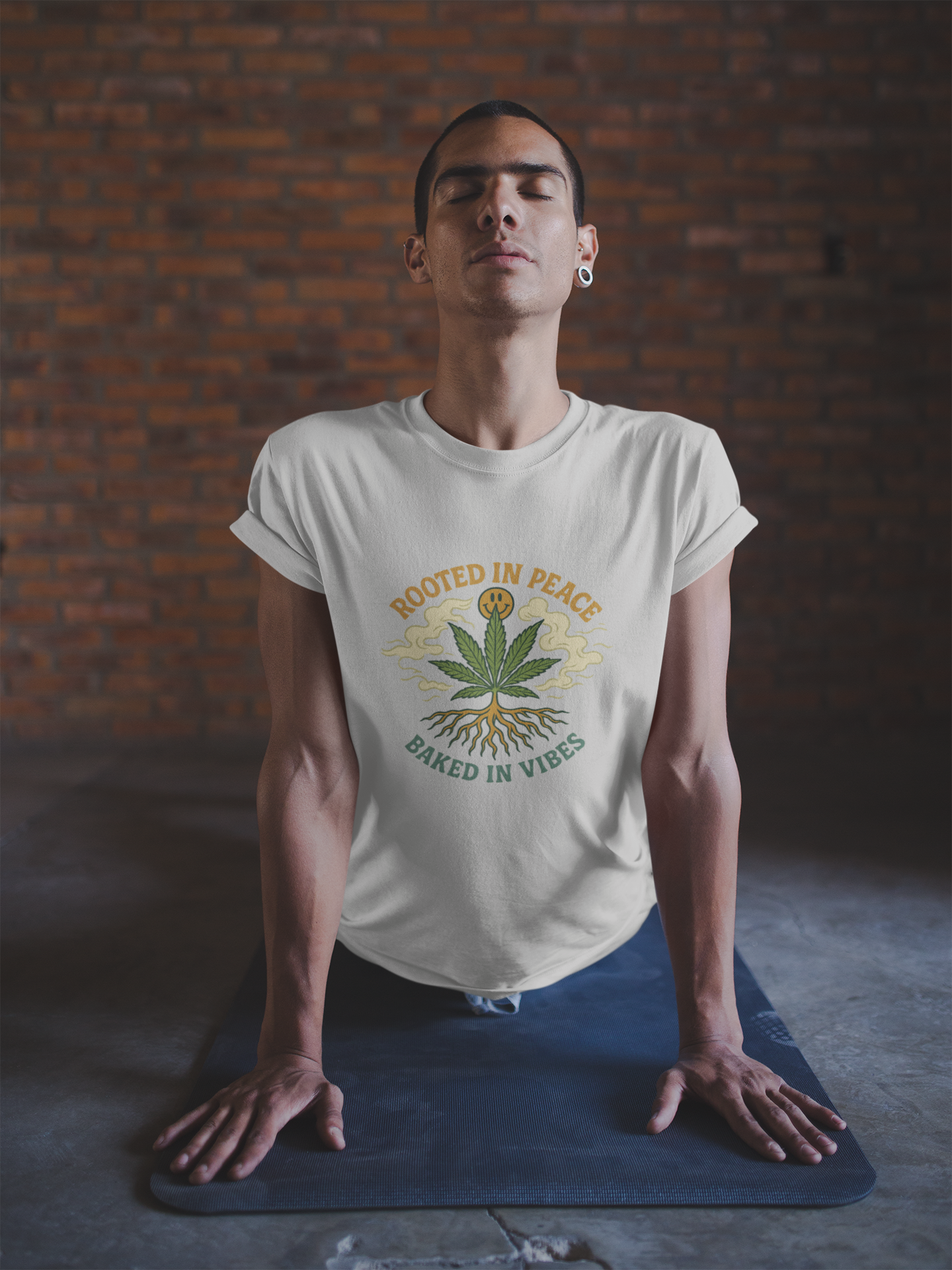 Rooted in Peace, Baked in Vibes Unisex Tshirt