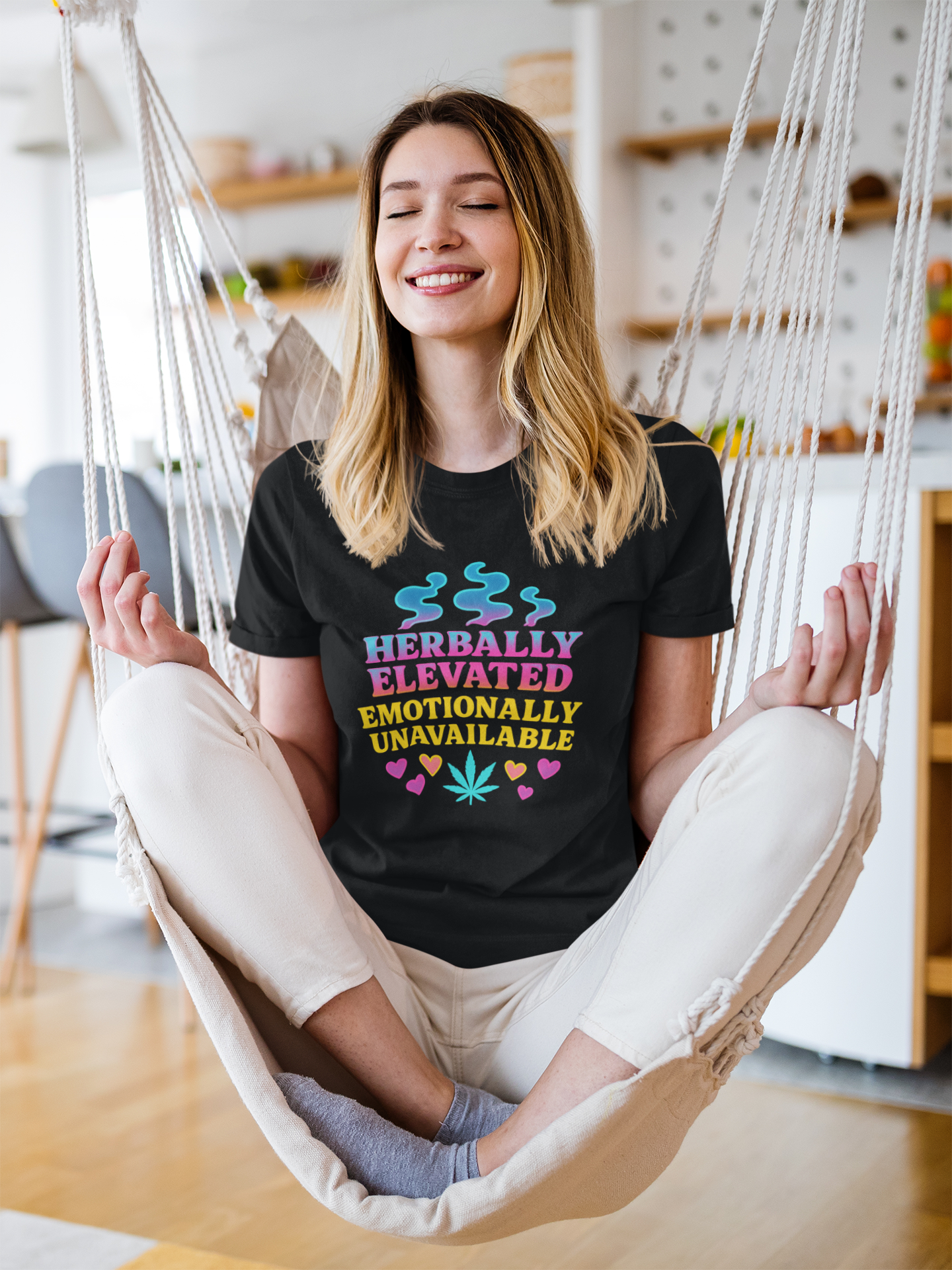 Herbally Elevated, Emotionally Unavailable Unisex T-Shirt product thumbnail image