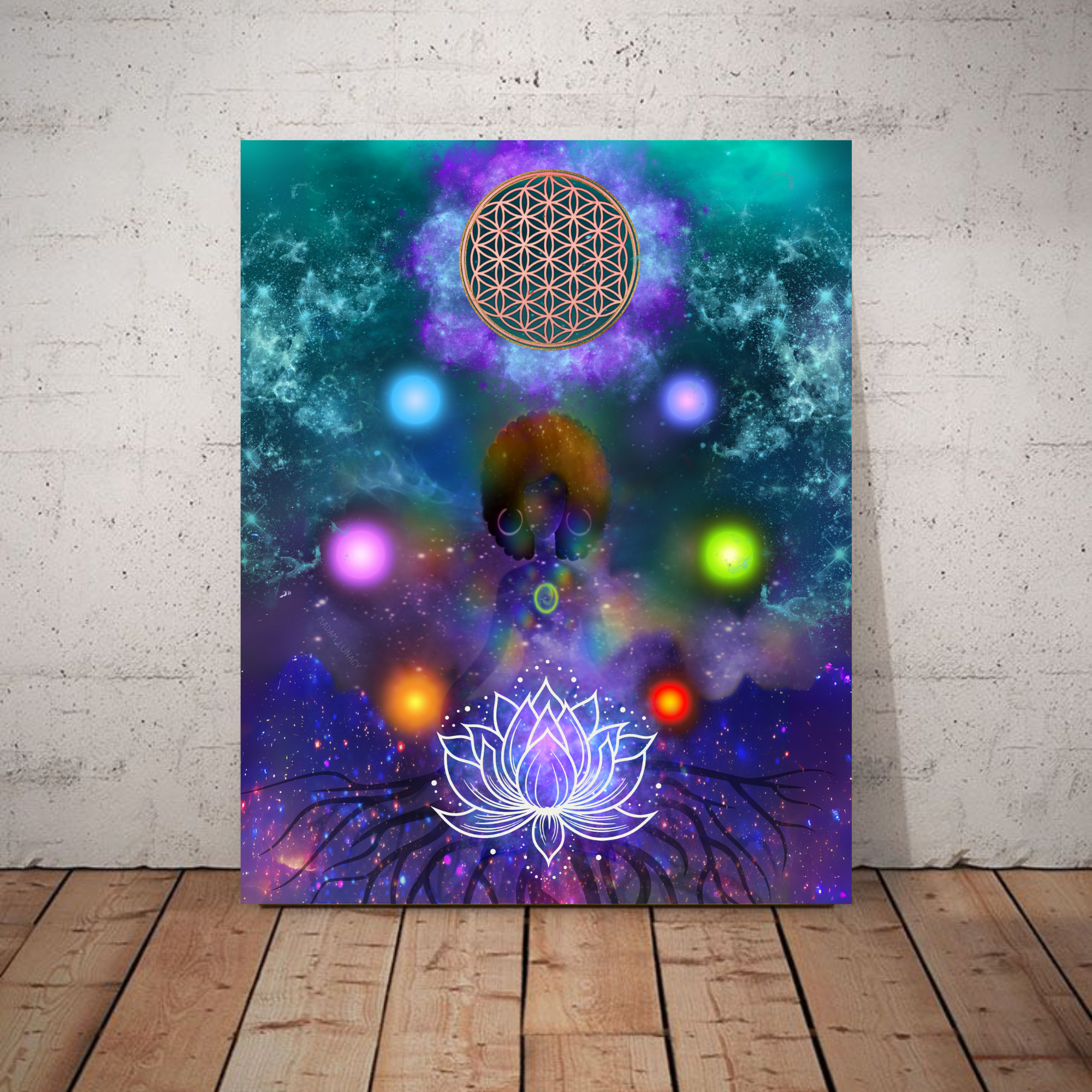 Chakra Orbit. Art by Madam Lunacy - ART PRINT Chakra Orbit. Art by Madam Lunacy - ART PRINT