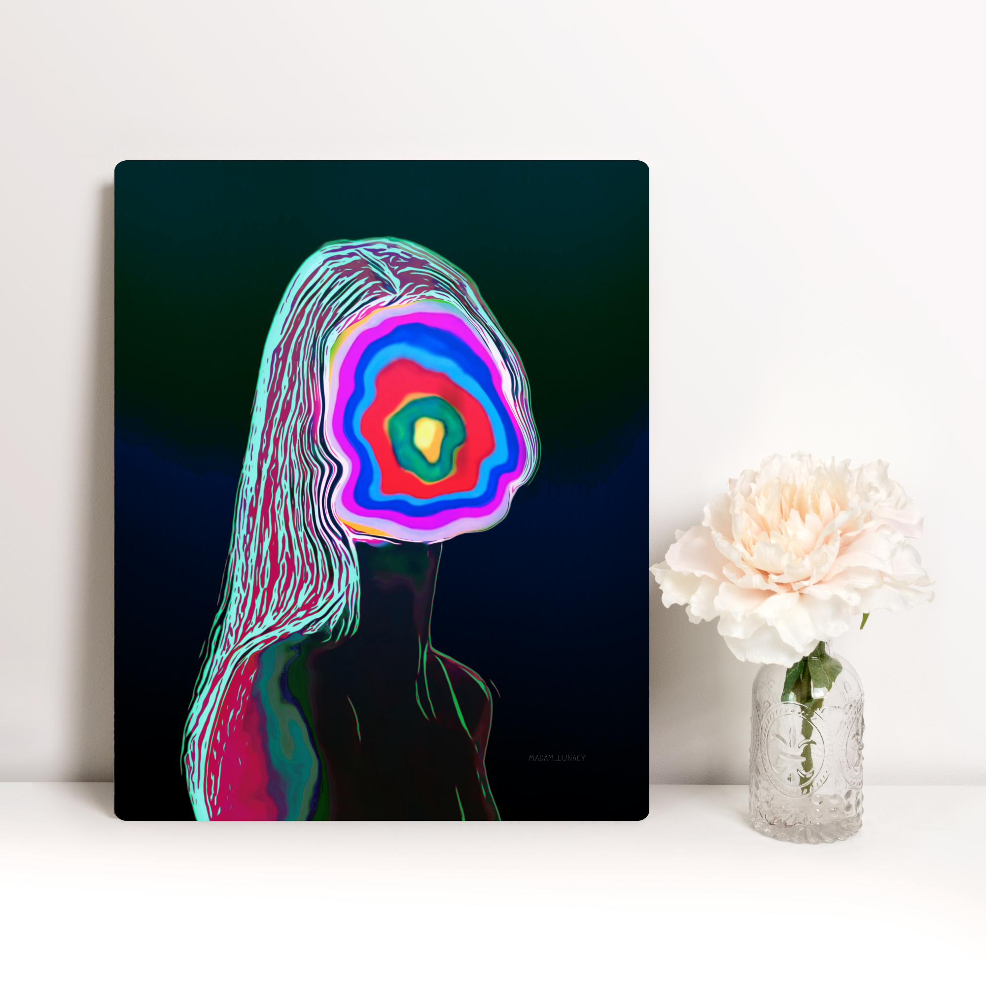 Ego Death. Art by Madam Lunacy - ART PRINT Ego Death. Art by Madam Lunacy - ART PRINT