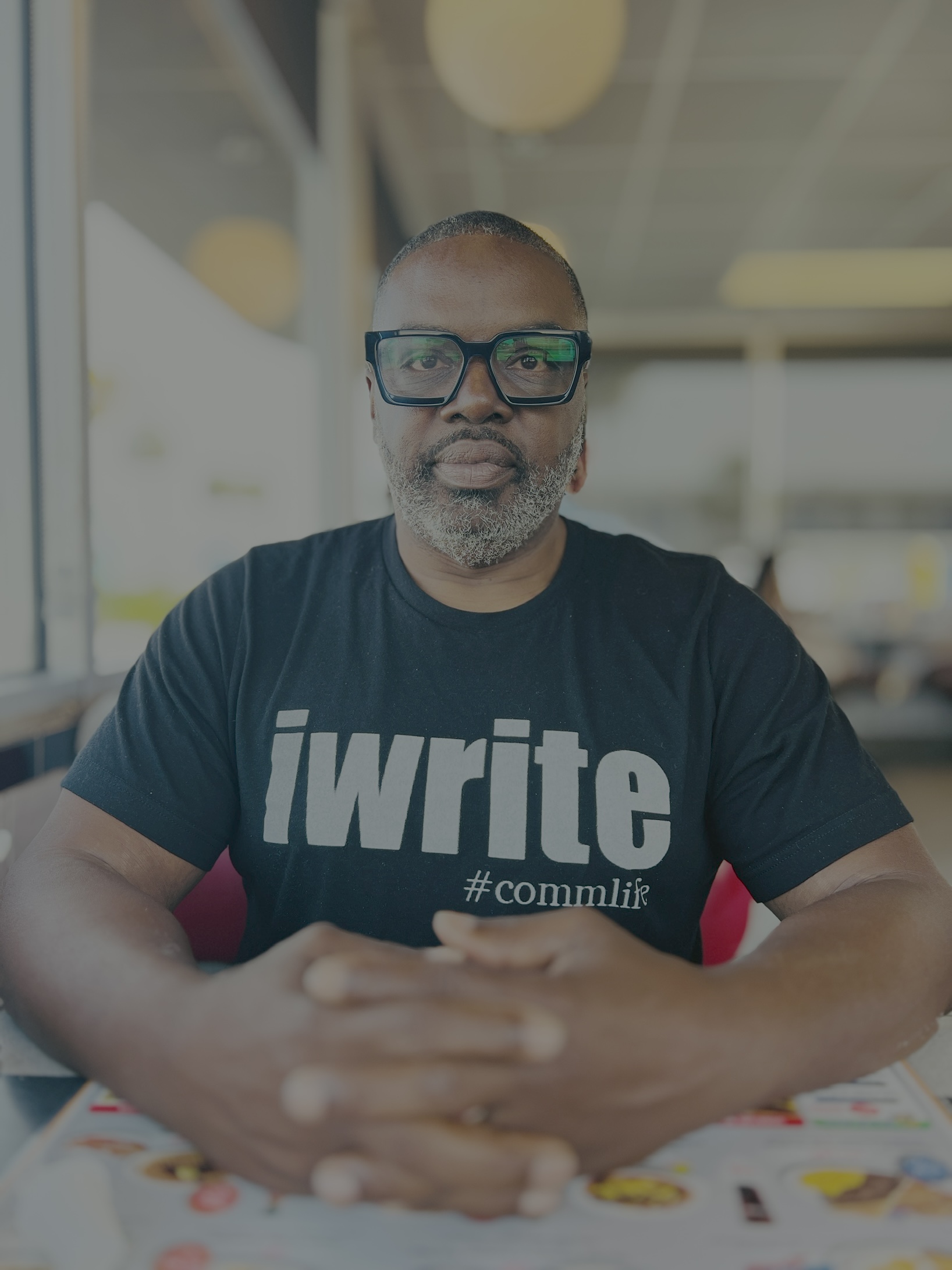 "I Write" | Communications T-shirt | (WHT Lettering) product thumbnail image "I Write" | Communications T-shirt | (WHT Lettering) product thumbnail image