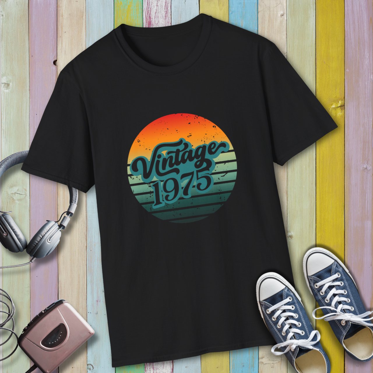 Vintage 1975 T-Shirt Retro 50th Birthday Gift for Men or Women Classic 70s Style Graphic Tee Born in 1975 product thumbnail image Vintage 1975 T-Shirt Retro 50th Birthday Gift for Men or Women Classic 70s Style Graphic Tee Born in 1975 product thumbnail image