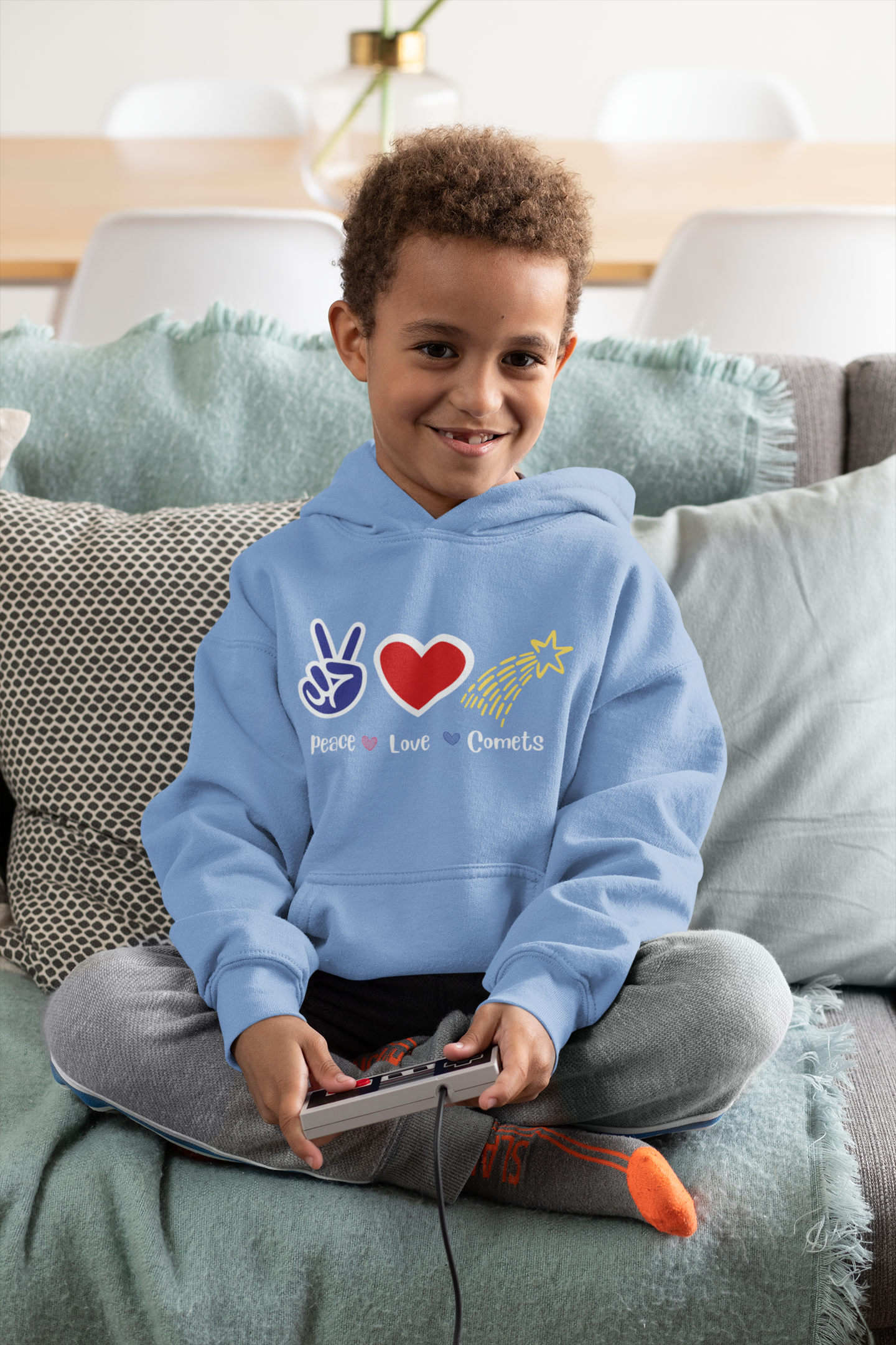 Centennial Comets Peace Love Comets Hoodie - Youth