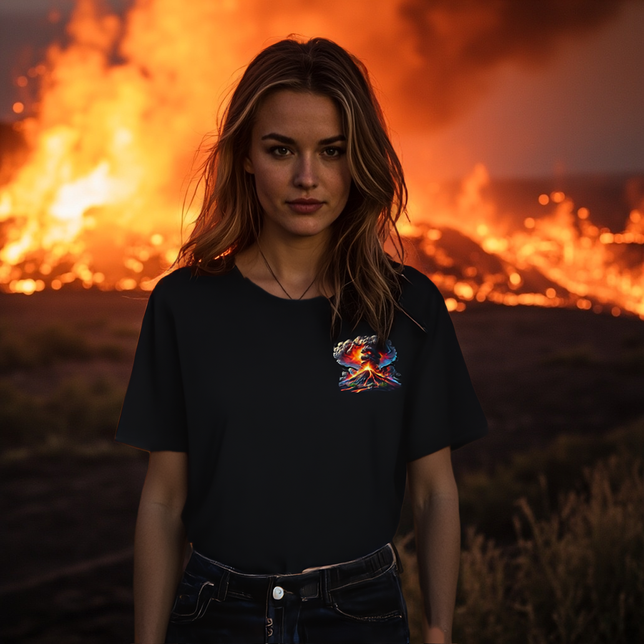 Volcano Unisex Vintage Graphic Tee by Gildan "When you just need to let off steam" product thumbnail image