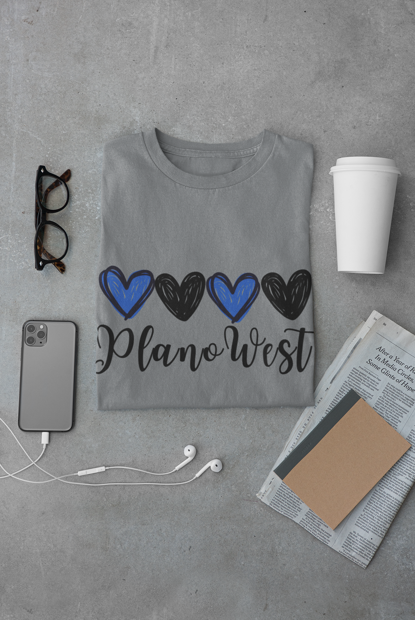 Plano West Hearts Spiritwear T-Shirt product thumbnail image Plano West Hearts Spiritwear T-Shirt product thumbnail image