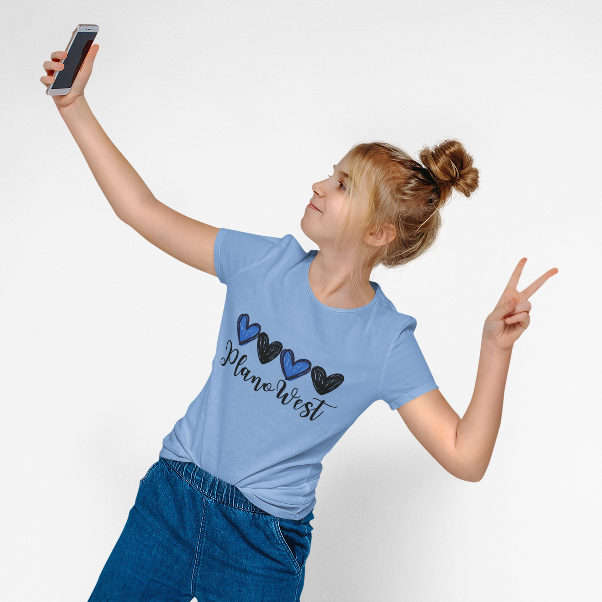 Plano West Hearts Spiritwear T-Shirt product thumbnail image Plano West Hearts Spiritwear T-Shirt product thumbnail image