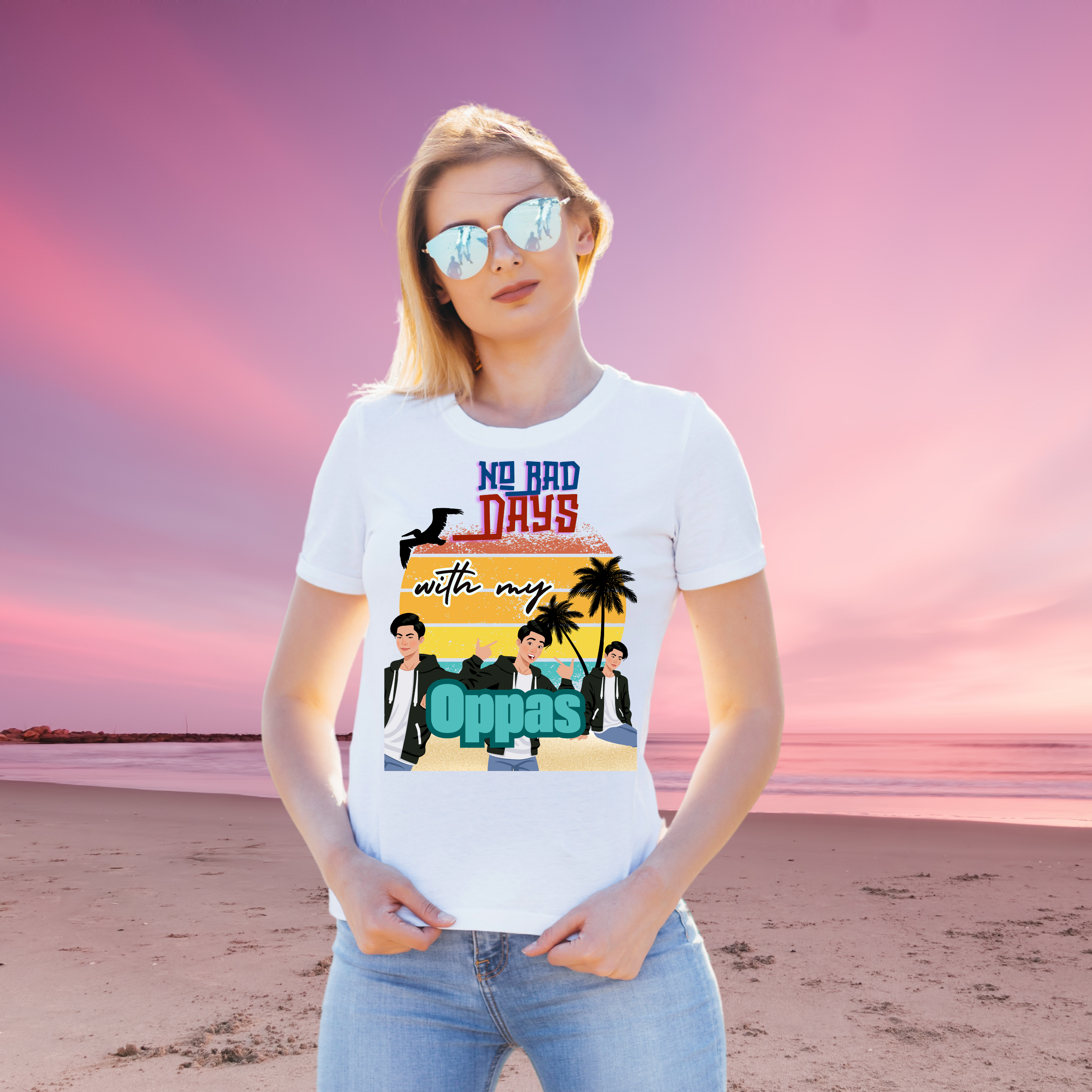Kdrama shirt  No Bad Days with My Oppas,  Gift for k-drama Fans Korean fashion product thumbnail image