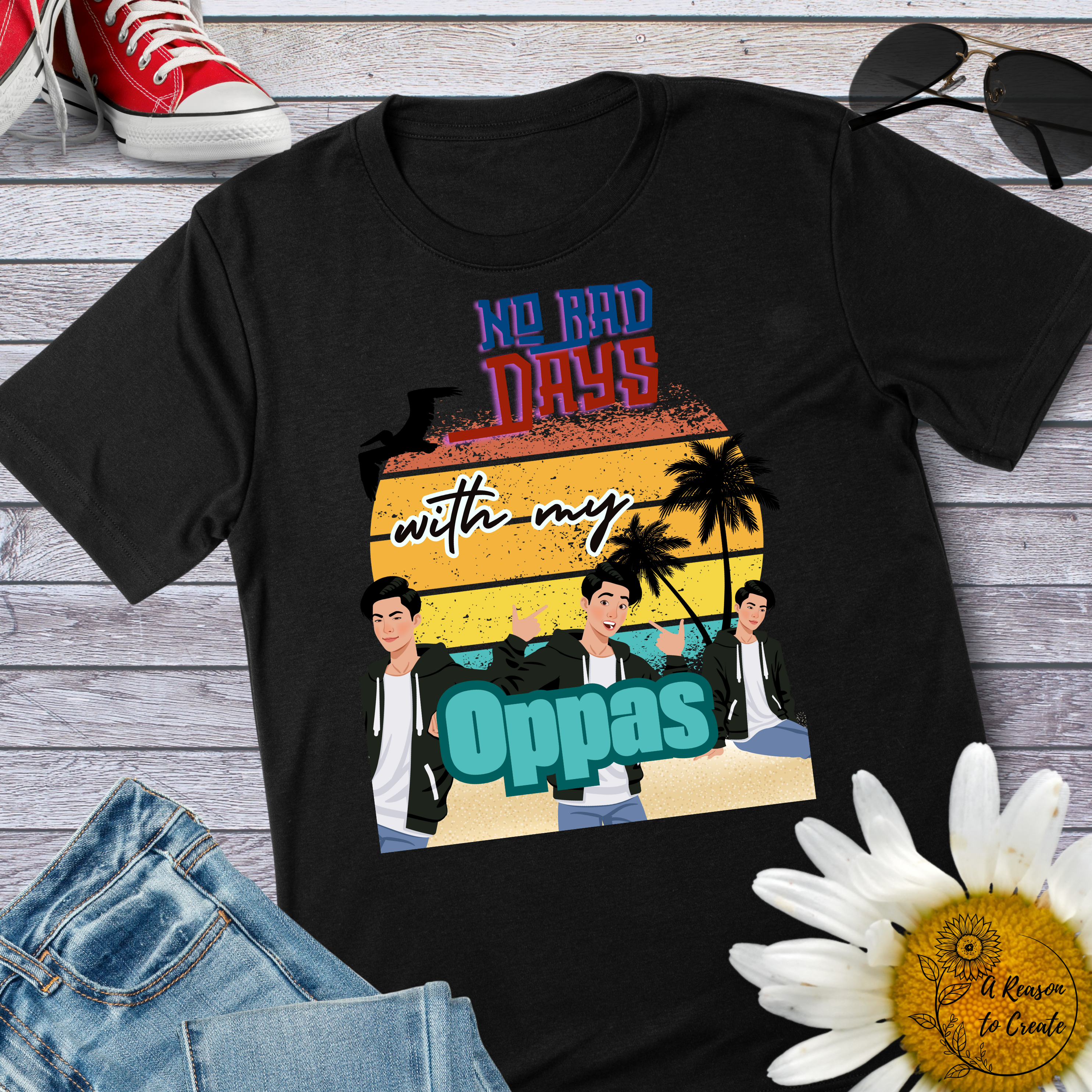Kdrama shirt  No Bad Days with My Oppas,  Gift for k-drama Fans Korean fashion