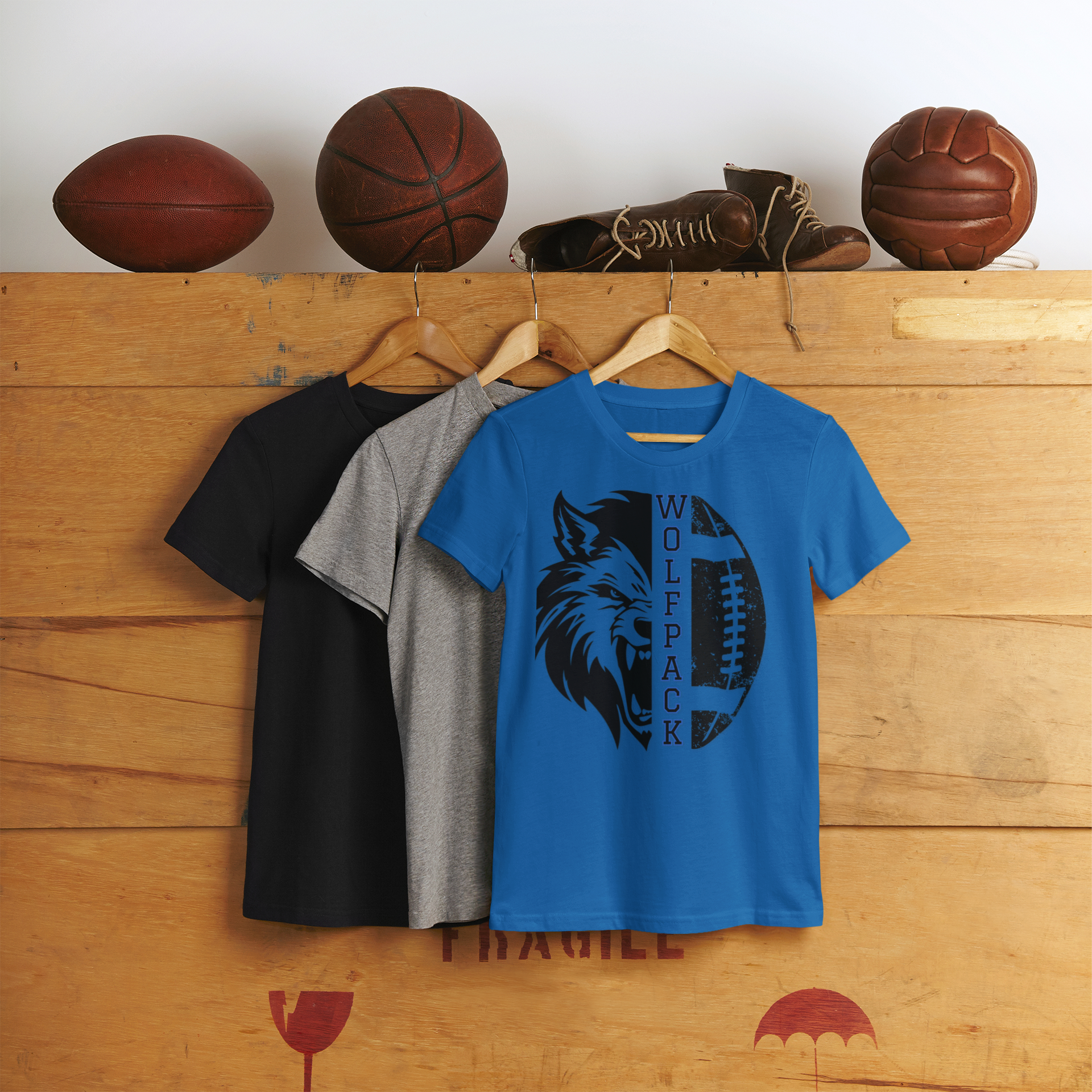 Wolfpack Football Tee Spiritwear for Shepton, Jasper and Plano West product thumbnail image