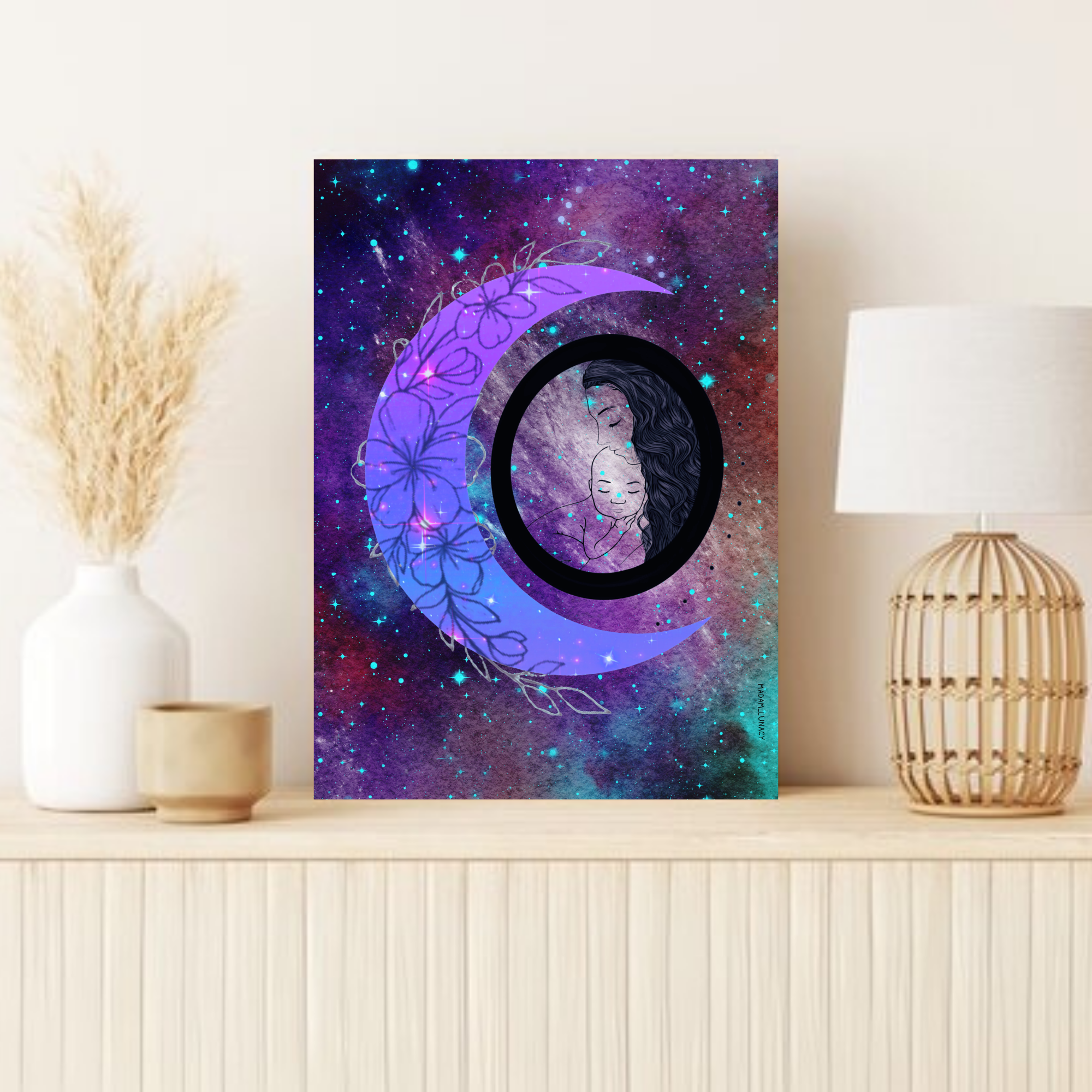 Celestial Mother. Art by Madam Lunacy - ART PRINT Celestial Mother. Art by Madam Lunacy - ART PRINT