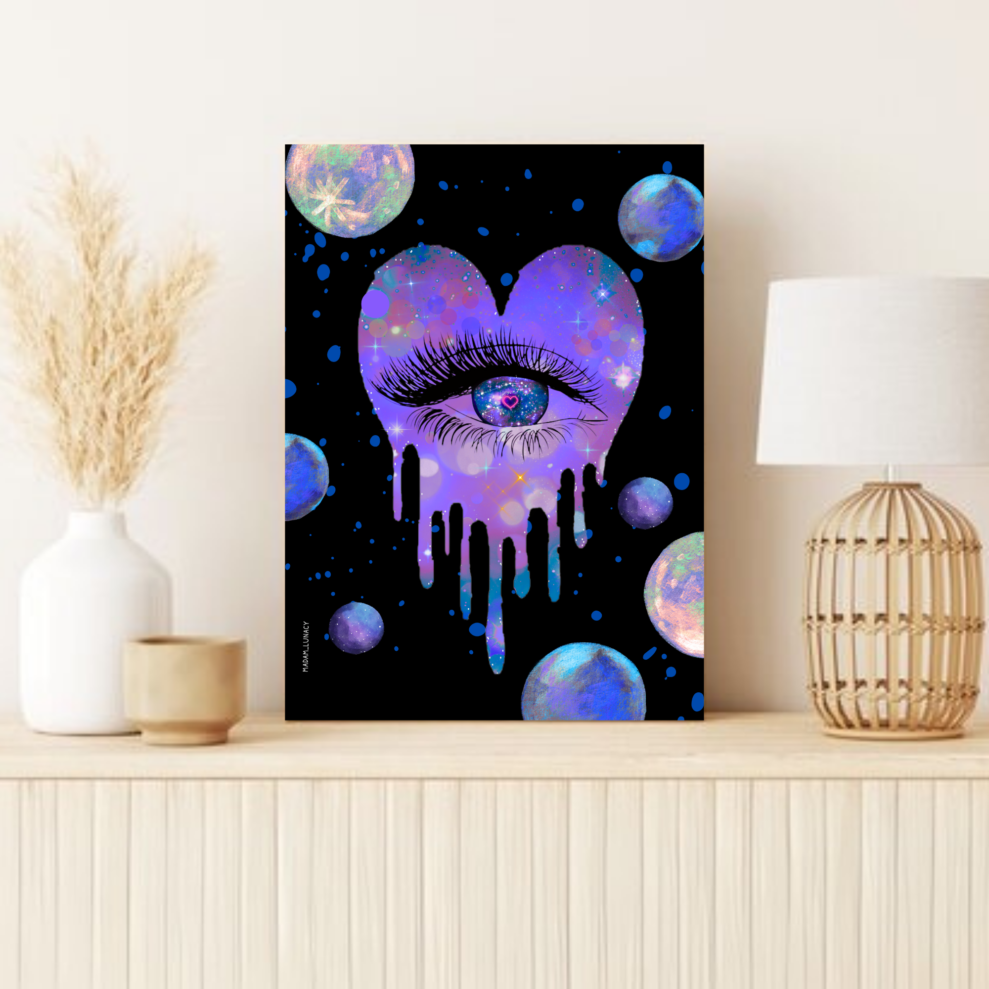 A Love Beyond Cosmic Vision. Art by Madam Lunacy - ART PRINT product thumbnail image