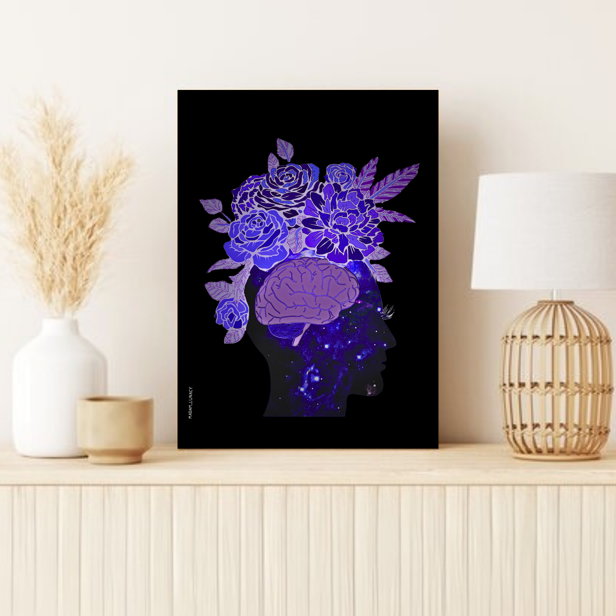 Your Mind Is a Garden. Your Thoughts Are The Seed. Art by Madam Lunacy - ART PRINT