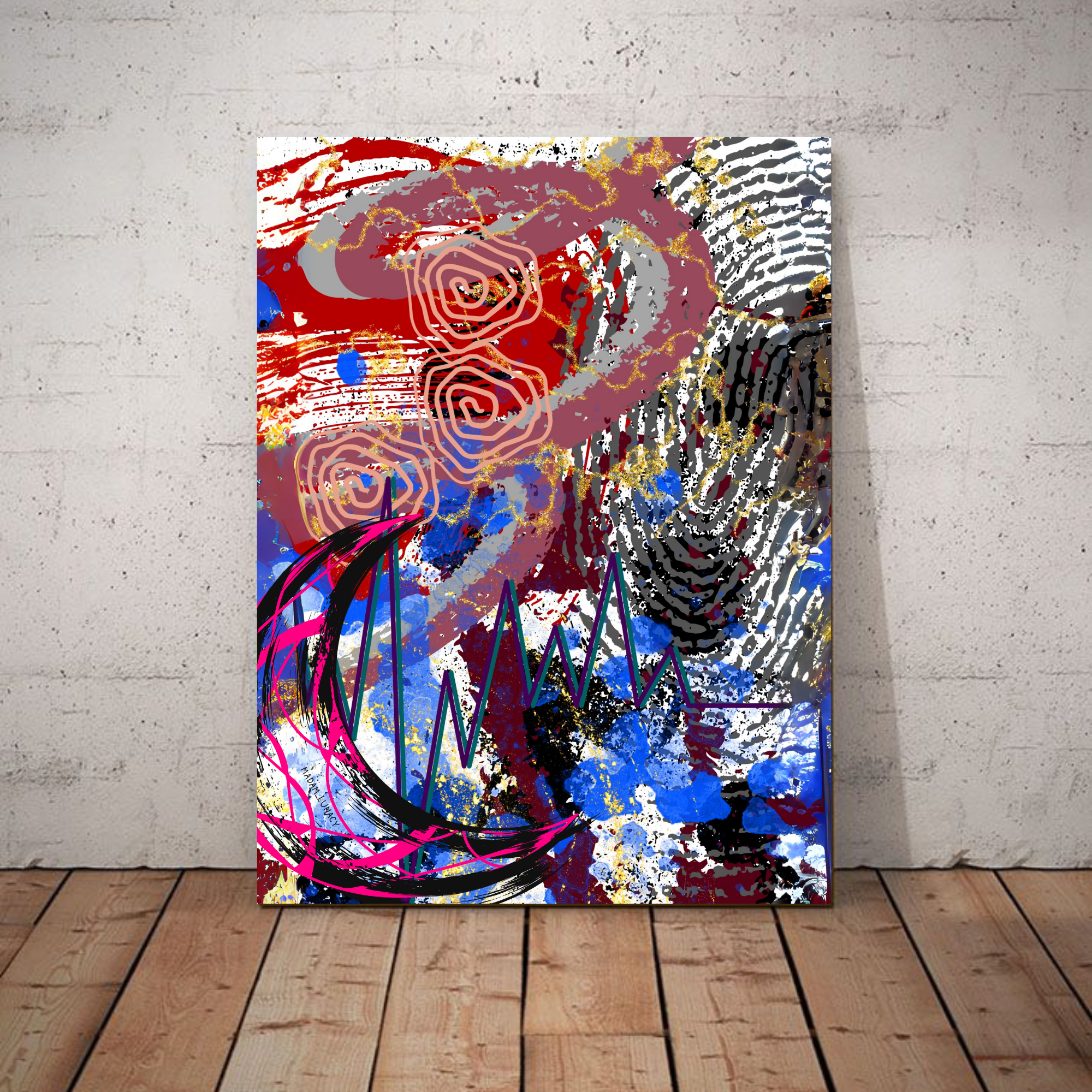 Love By The Moon. Art by Madam Lunacy - ART PRINT product thumbnail image