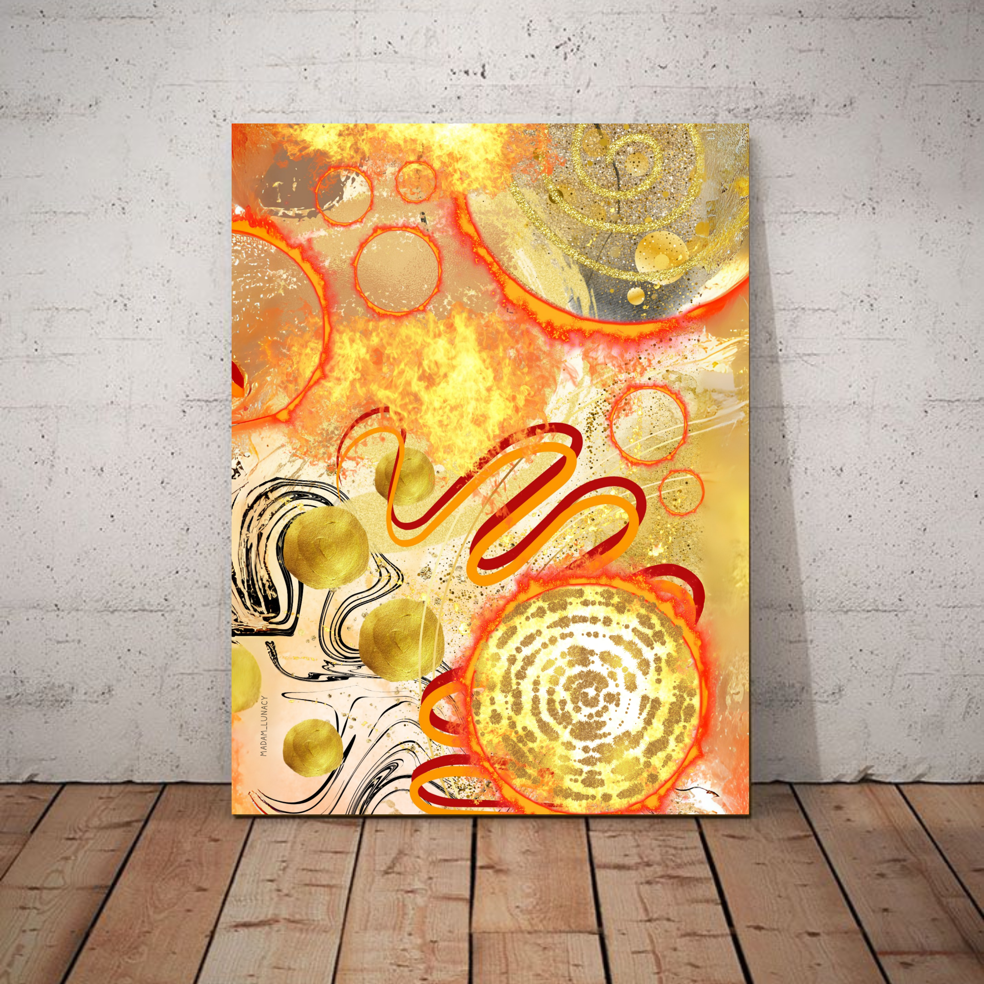 Live By The Sun. Art by Madam Lunacy - ART PRINT