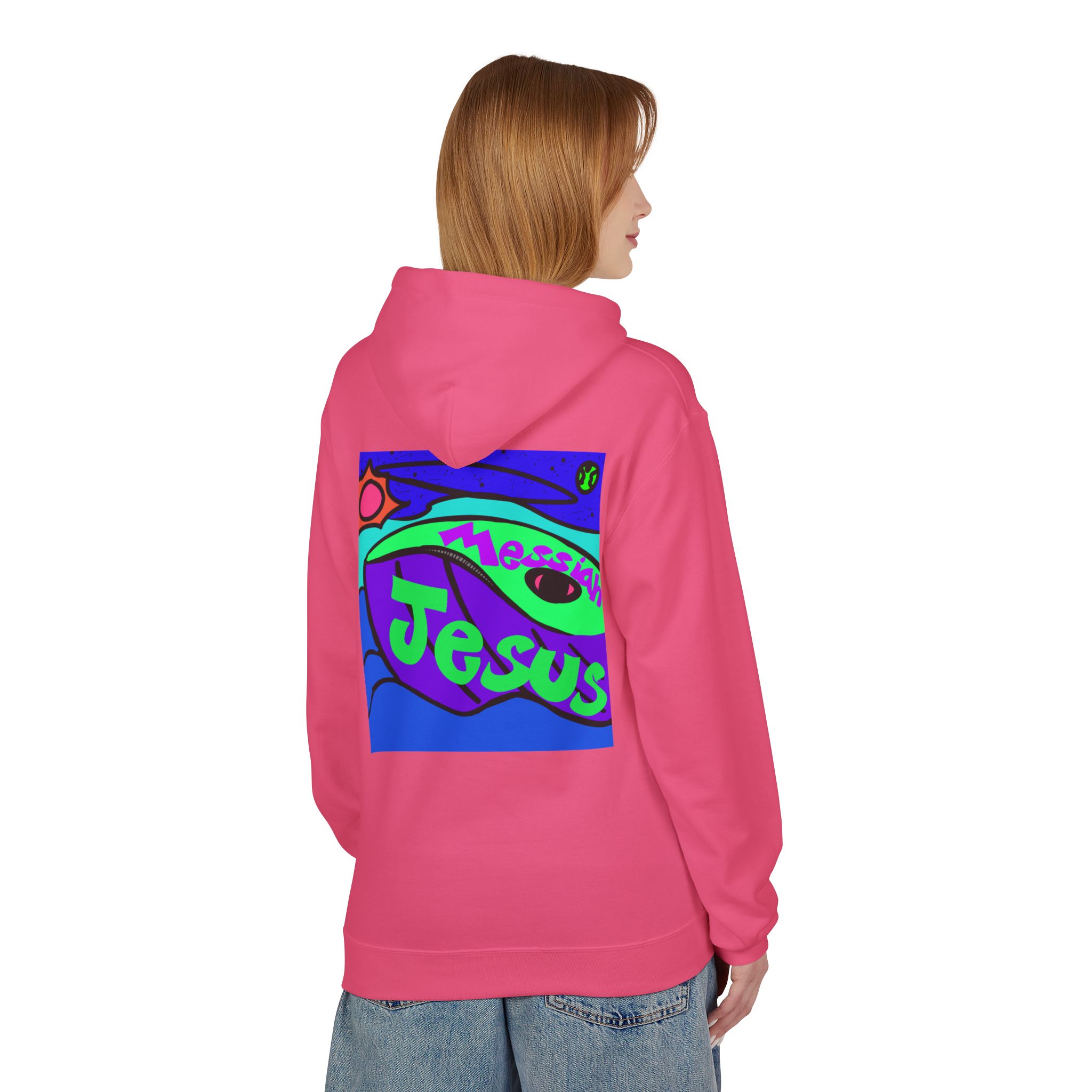 Messiah Jesus Whale Fleece Hoodie product thumbnail image