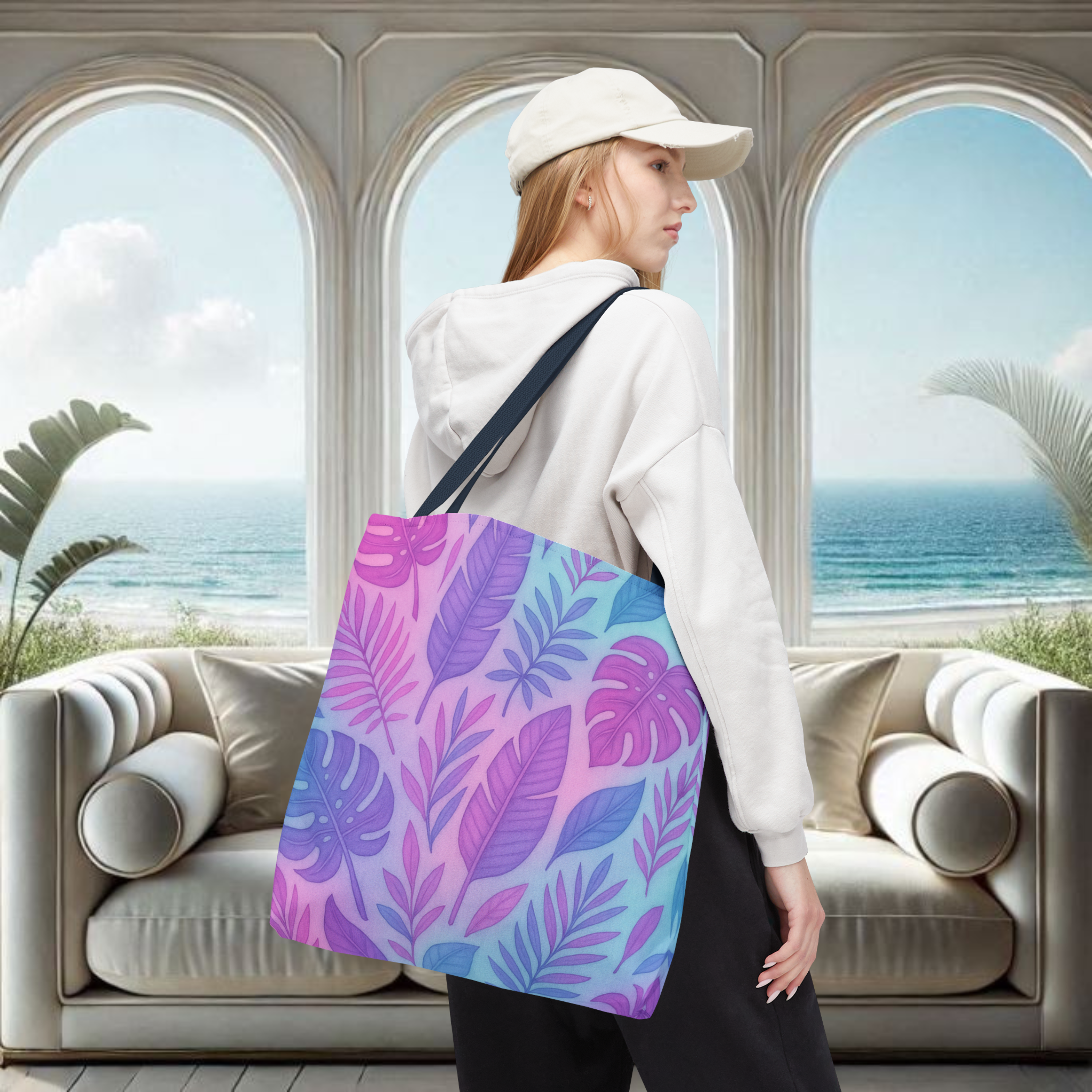 Leaf Me Be Tote Bags, 3 sizes product thumbnail image Leaf Me Be Tote Bags, 3 sizes product thumbnail image