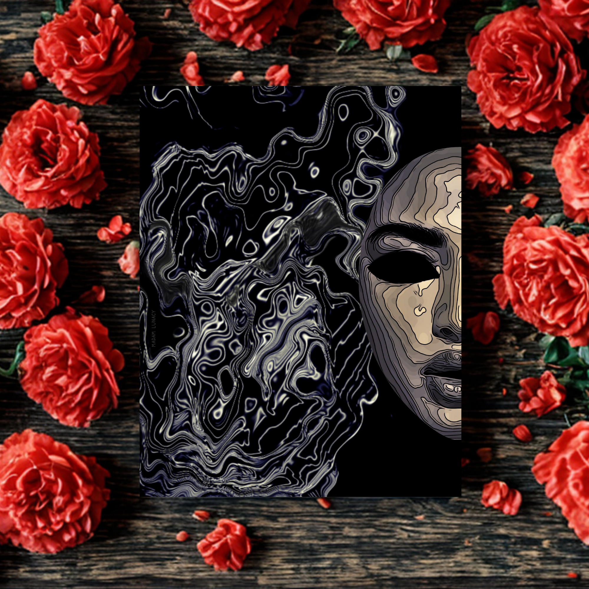 Soft Baked. Shadow Mask Art by Madam Lunacy - ART PRINT
