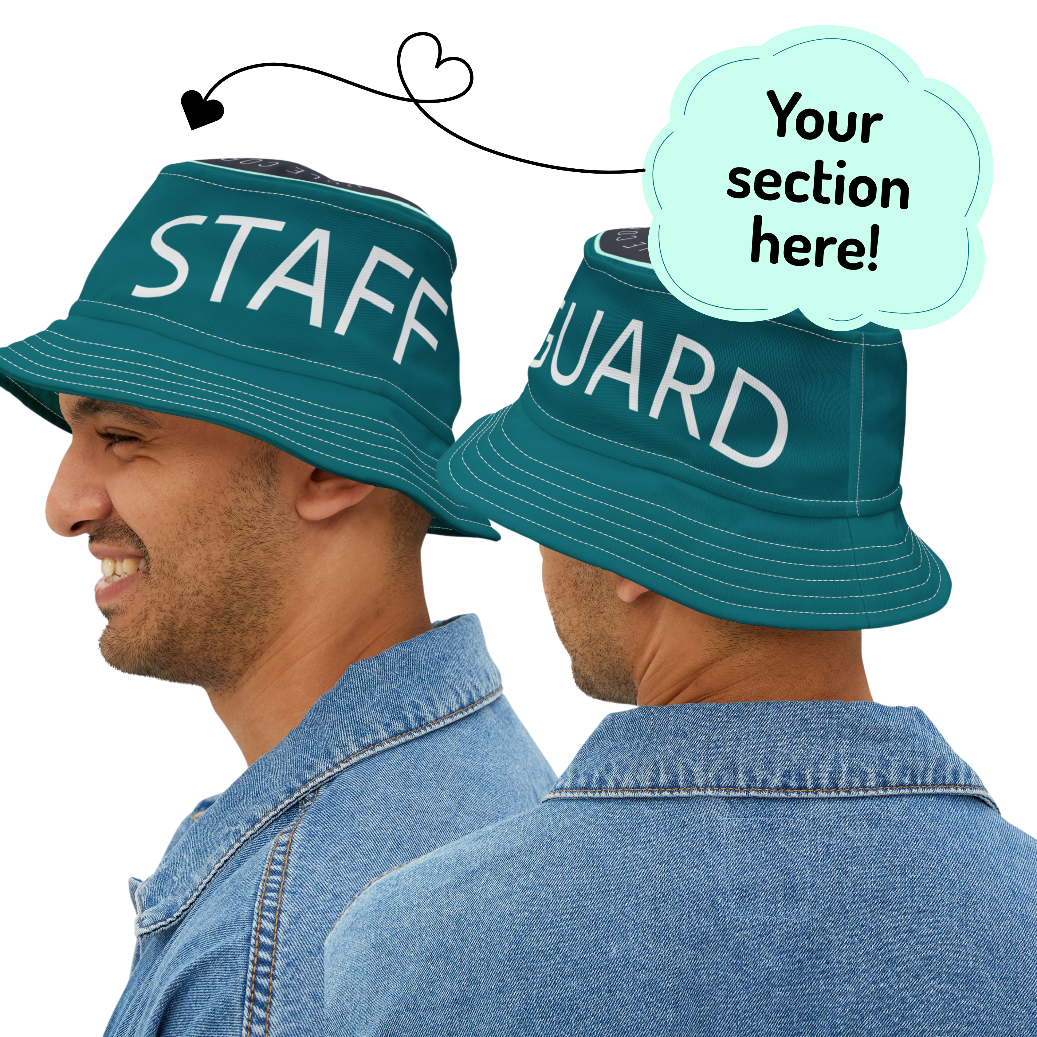 CUSTOMIZABLE Section Pride Bucket Hat